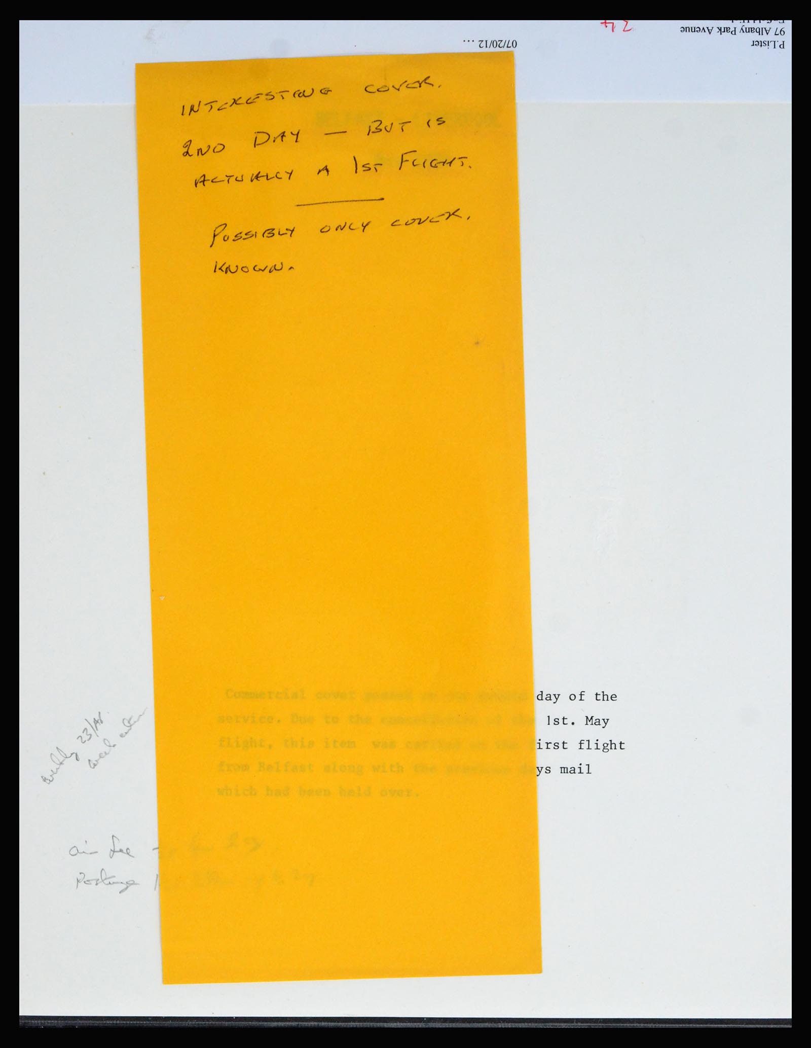 40363 0019 - Postzegel verzameling 40363 Engeland luchtpost 1911-1933.