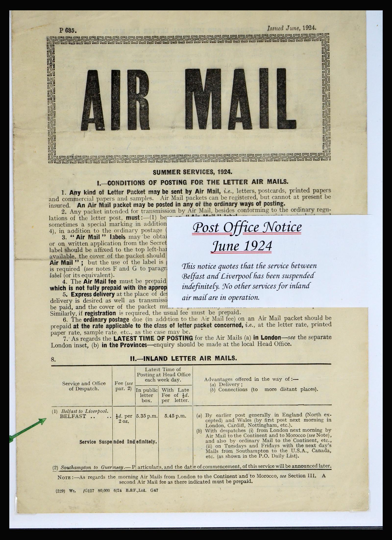 40363 0020 - Postzegel verzameling 40363 Engeland luchtpost 1911-1933.