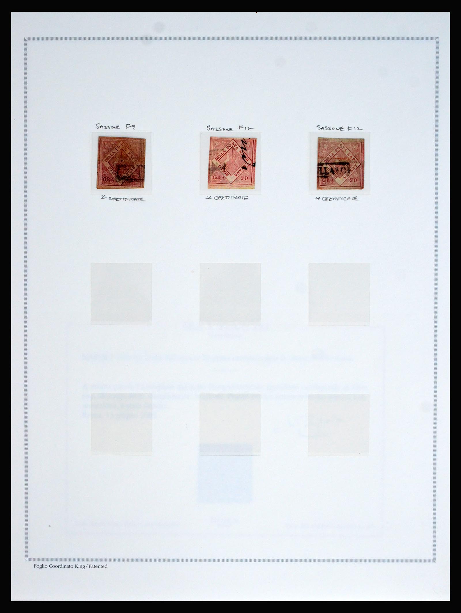 40365 0009 - Postzegel verzameling 40365 Italiaanse Staten 1852-1868.