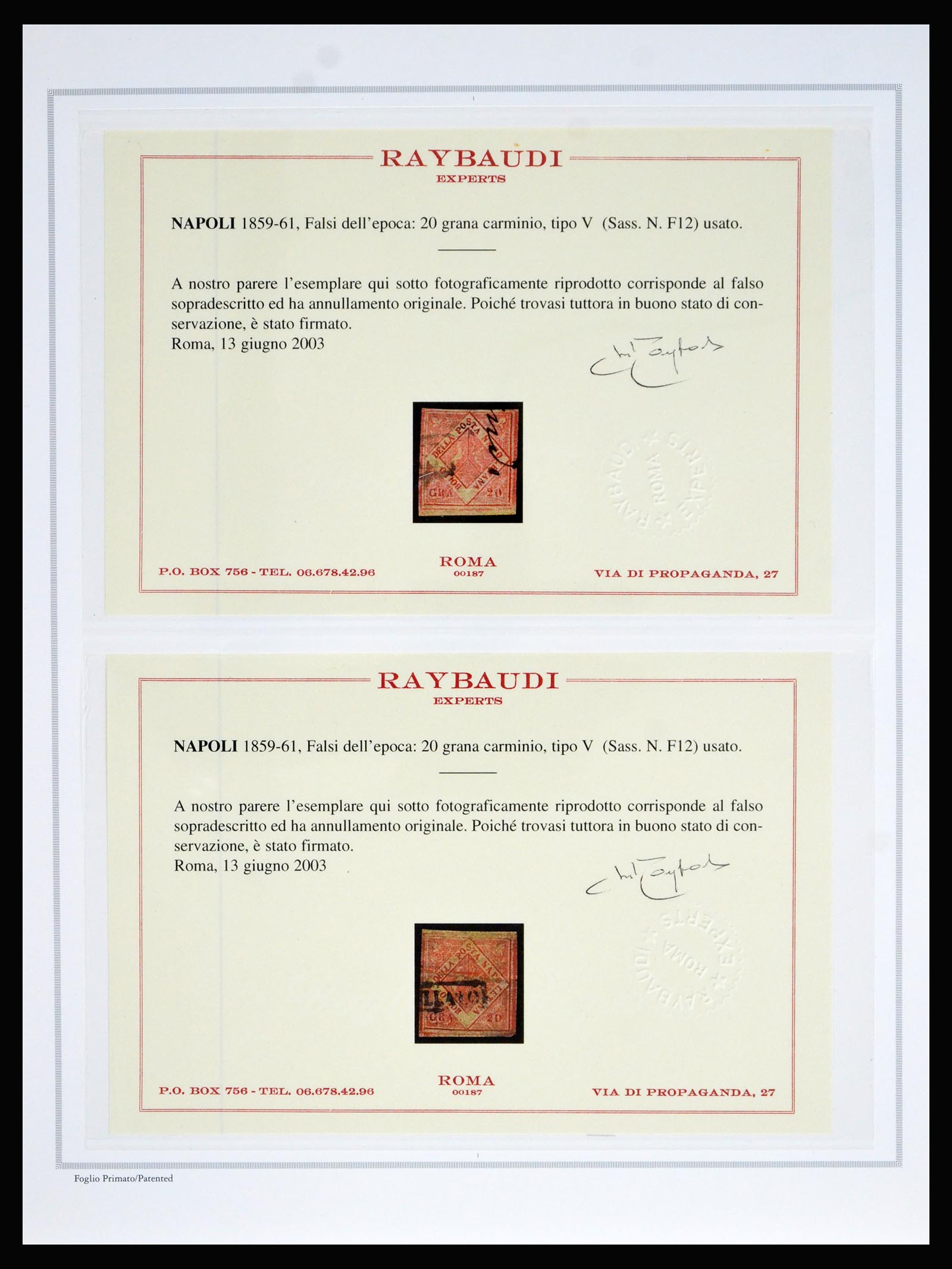 40365 0011 - Postzegel verzameling 40365 Italiaanse Staten 1852-1868.