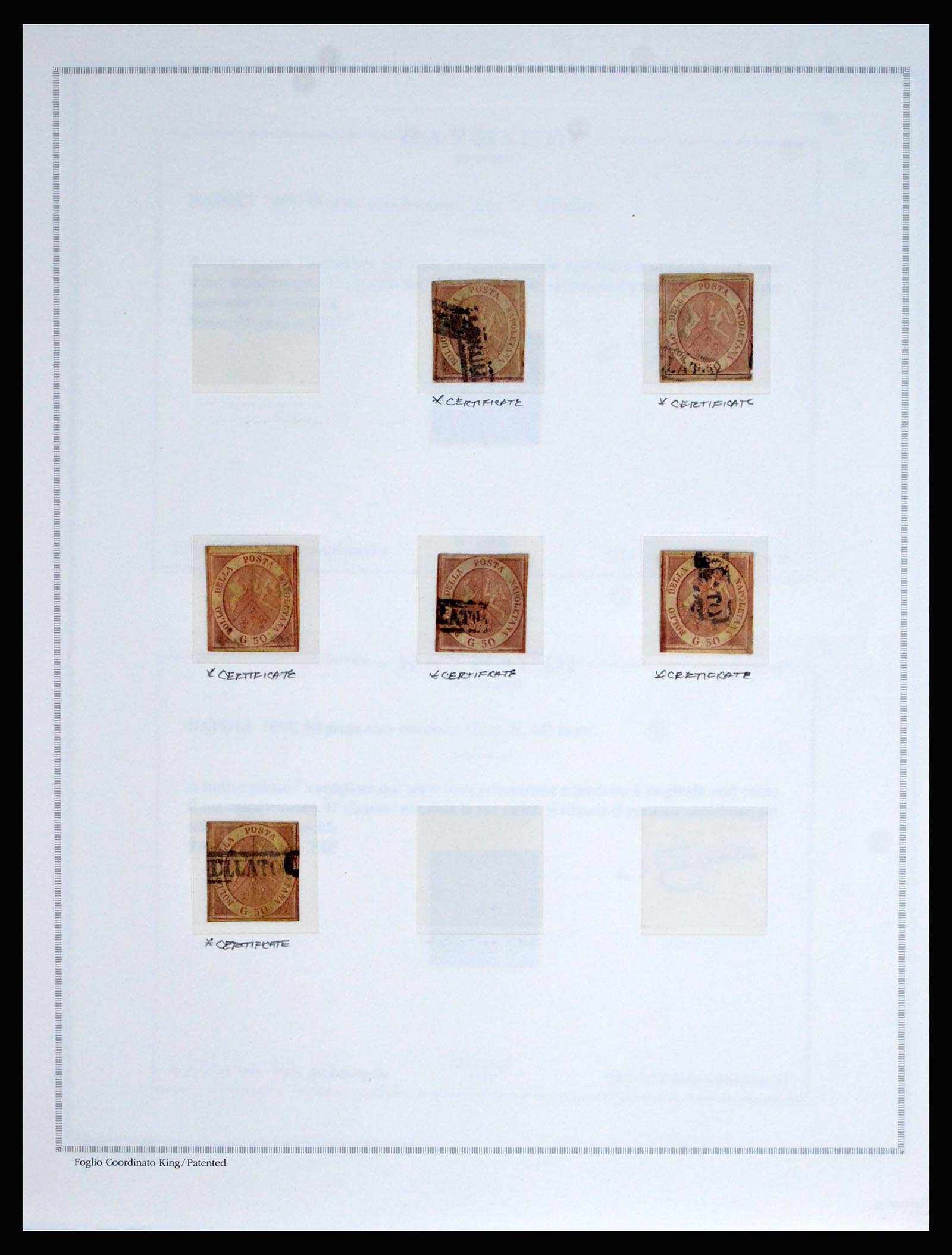 40365 0012 - Postzegel verzameling 40365 Italiaanse Staten 1852-1868.