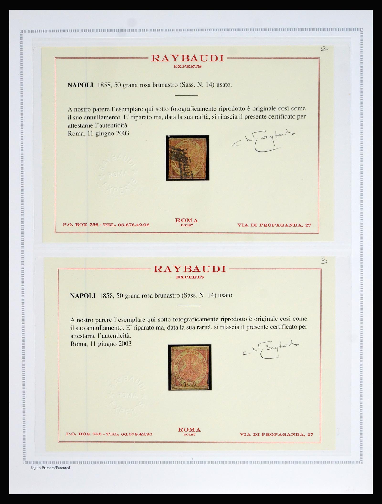40365 0013 - Postzegel verzameling 40365 Italiaanse Staten 1852-1868.