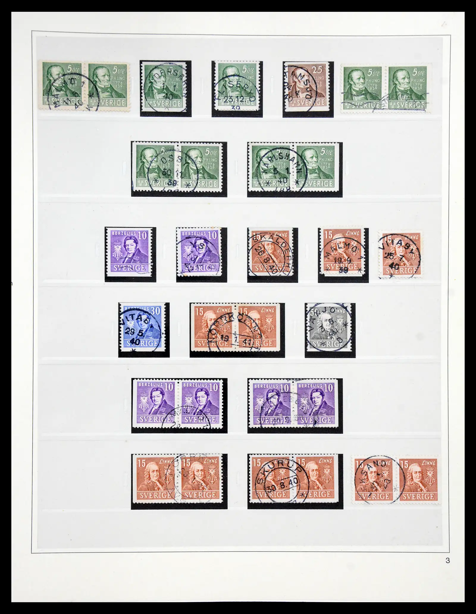 40366 0022 - Stamp collection 40366 Sweden 1855-2009.