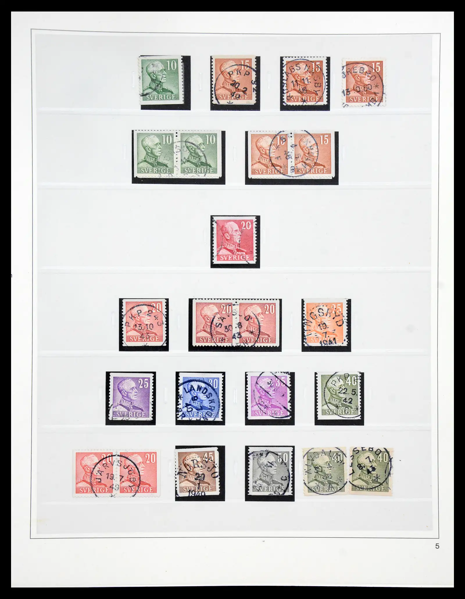 40366 0024 - Stamp collection 40366 Sweden 1855-2009.