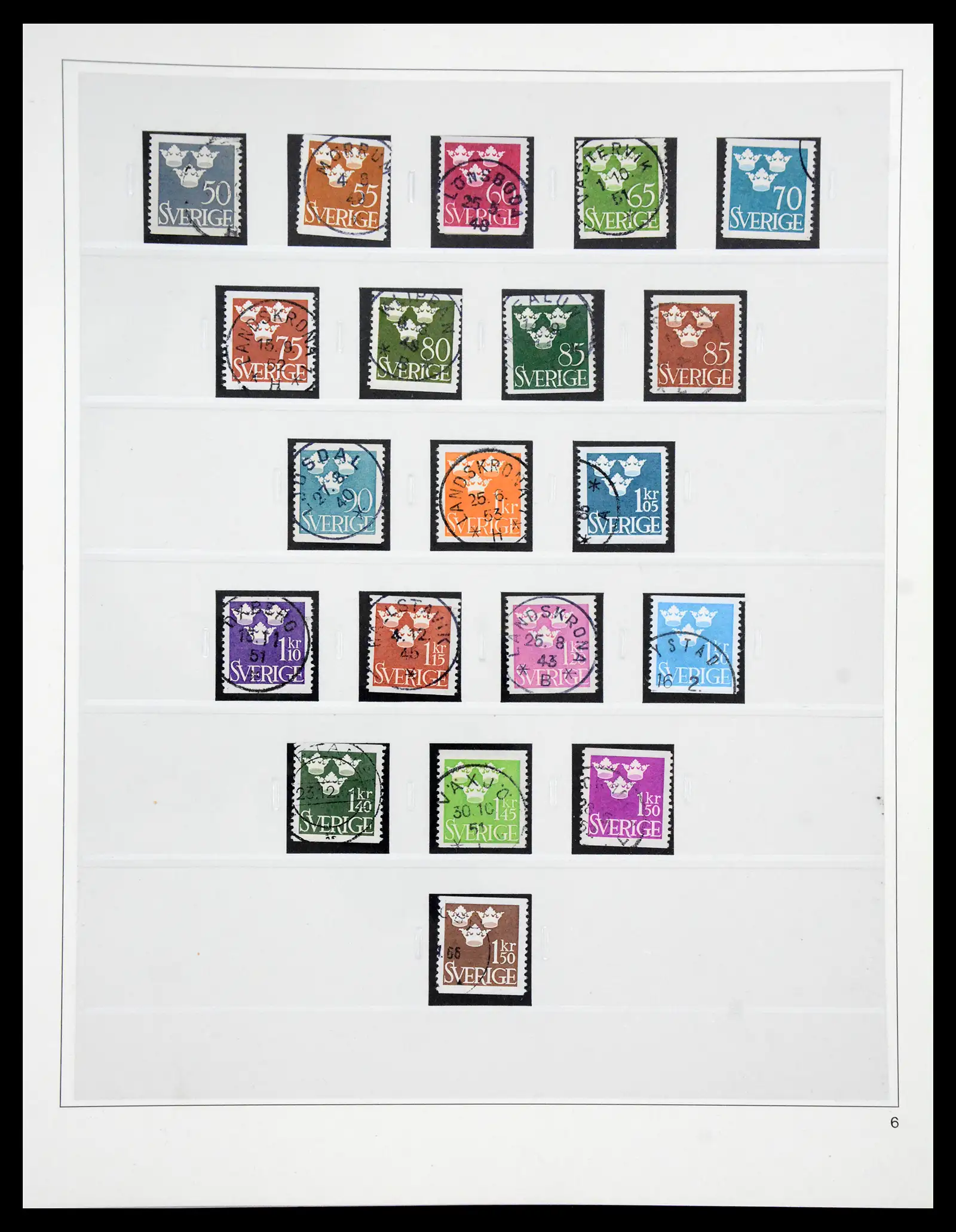 40366 0025 - Stamp collection 40366 Sweden 1855-2009.