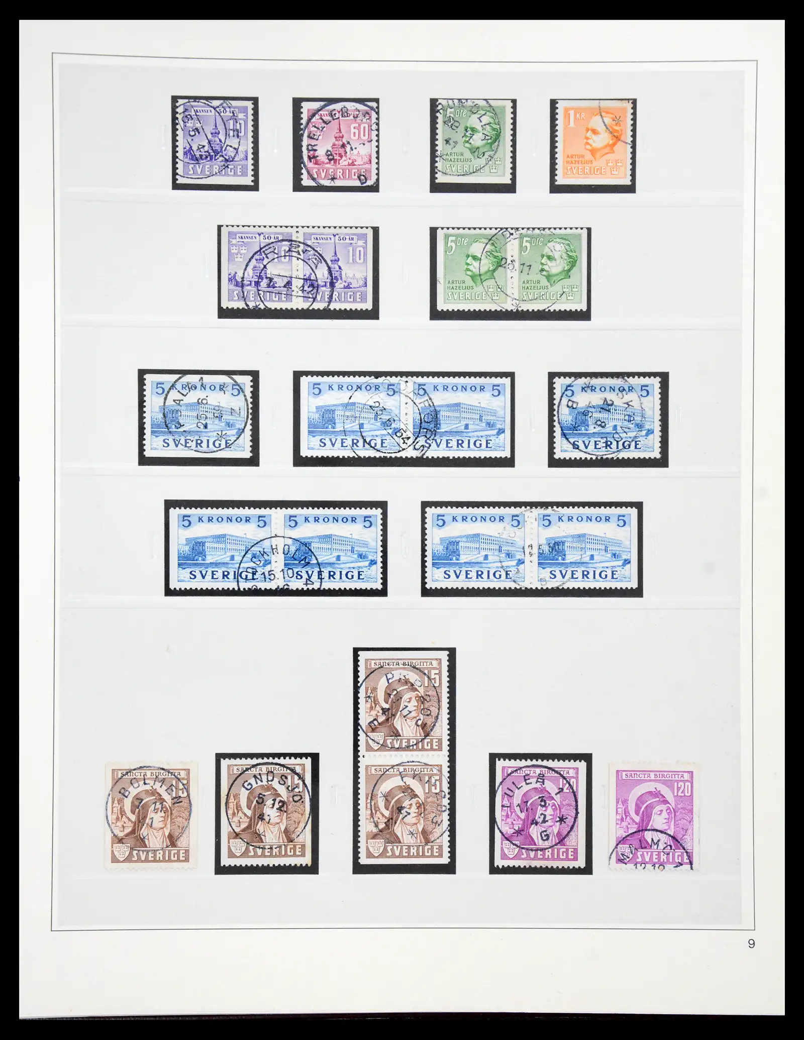 40366 0028 - Stamp collection 40366 Sweden 1855-2009.