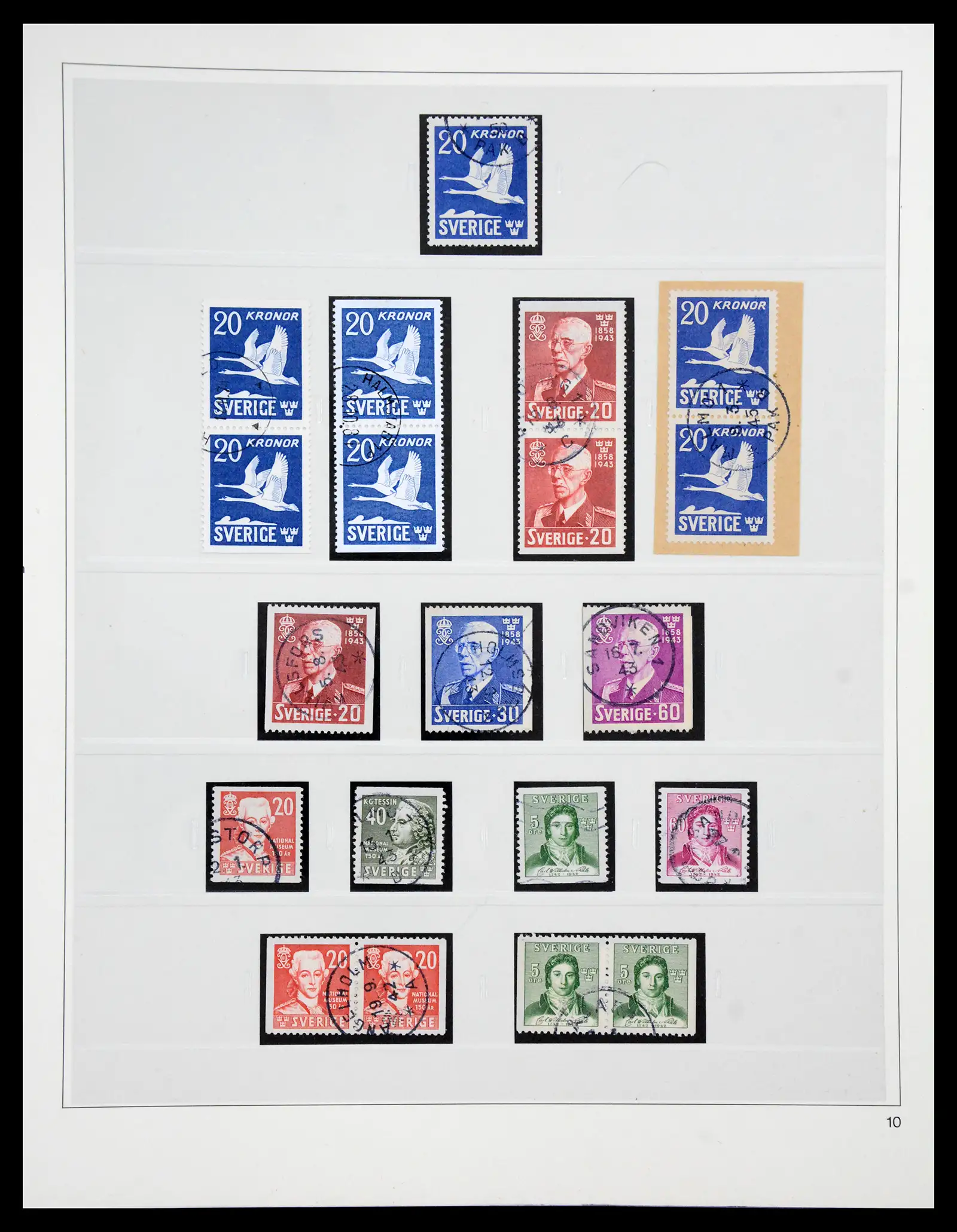 40366 0029 - Stamp collection 40366 Sweden 1855-2009.