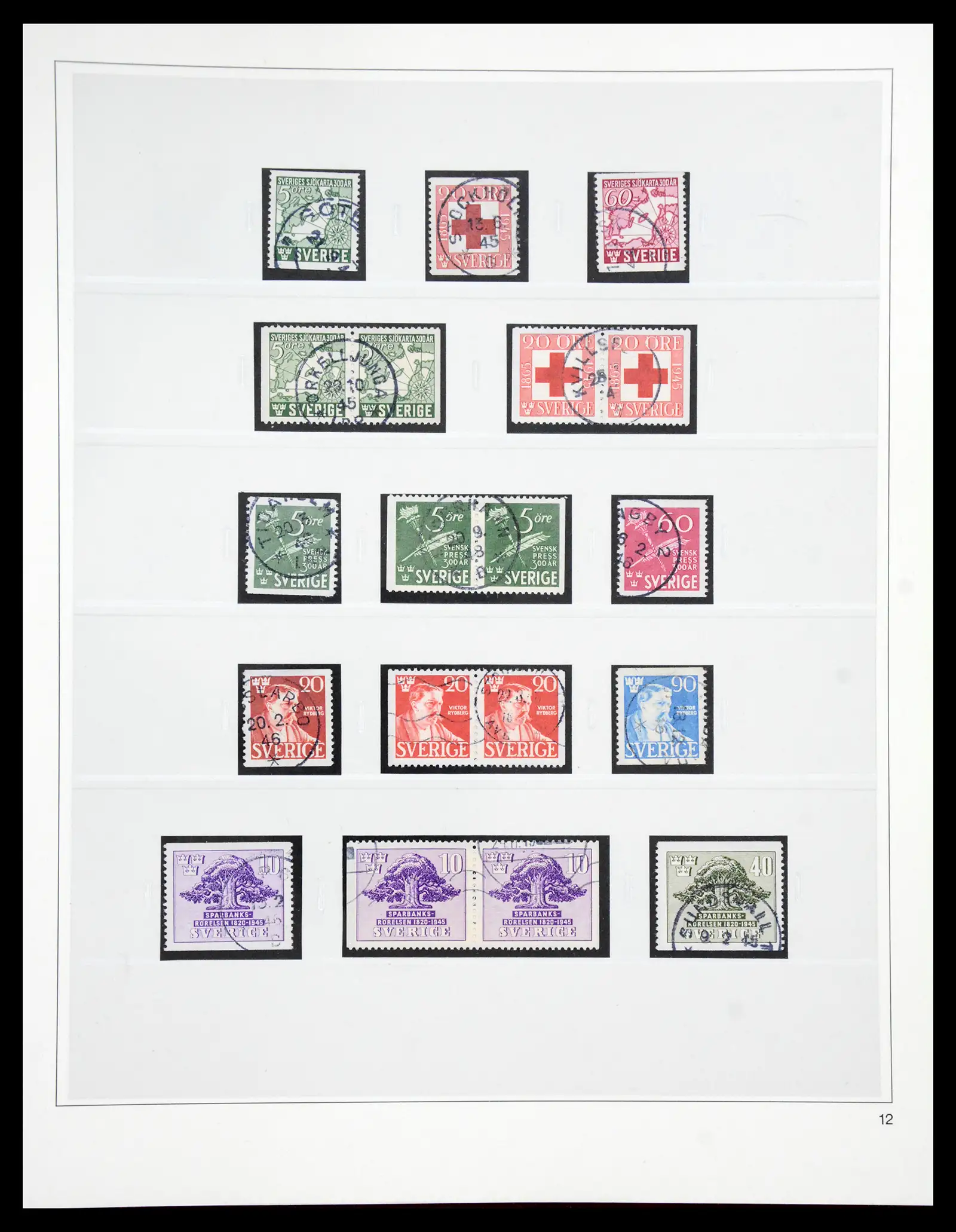 40366 0031 - Stamp collection 40366 Sweden 1855-2009.