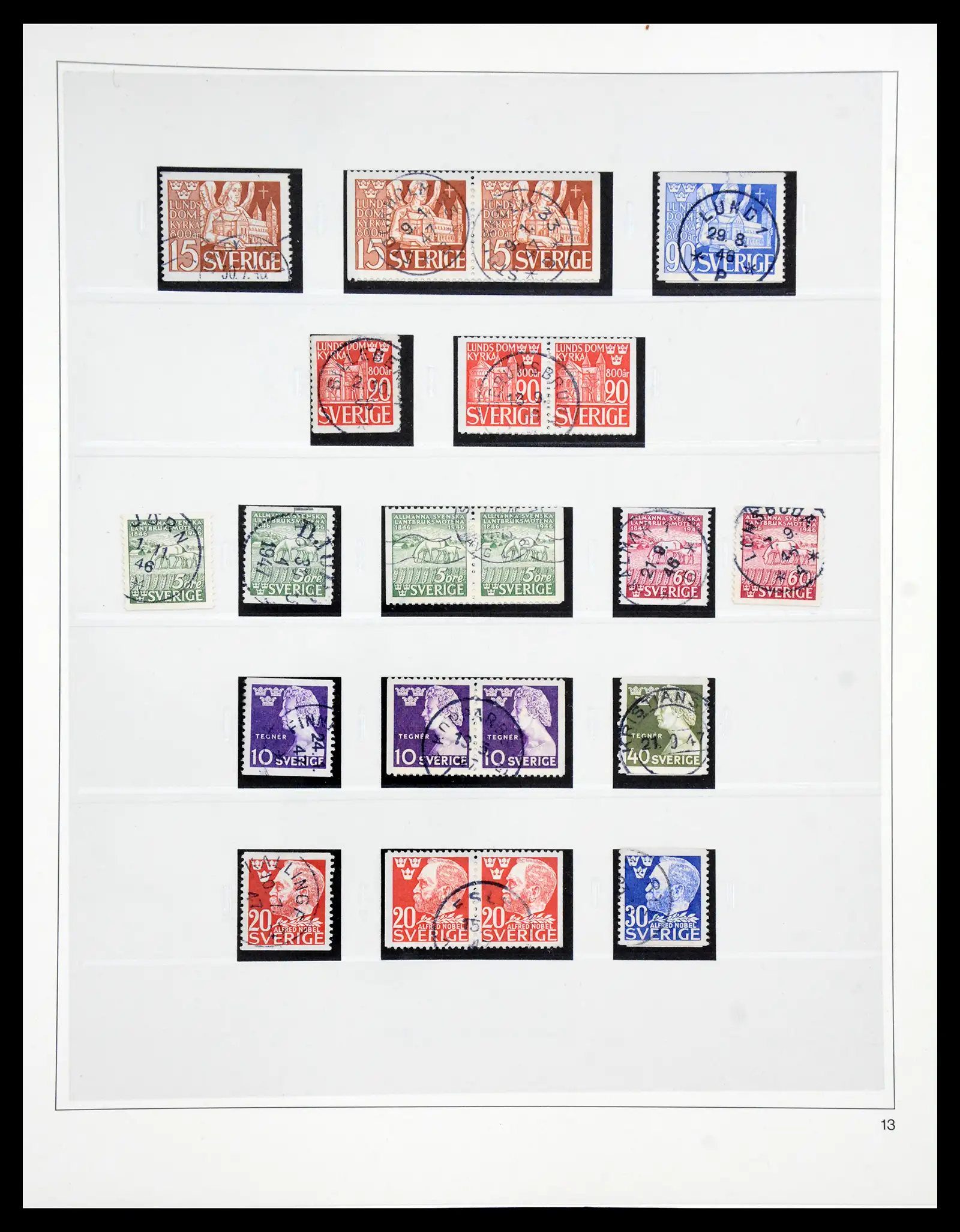40366 0032 - Stamp collection 40366 Sweden 1855-2009.