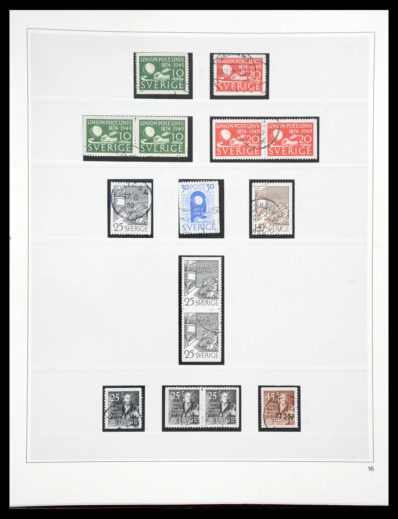 40366 0035 - Stamp collection 40366 Sweden 1855-2009.