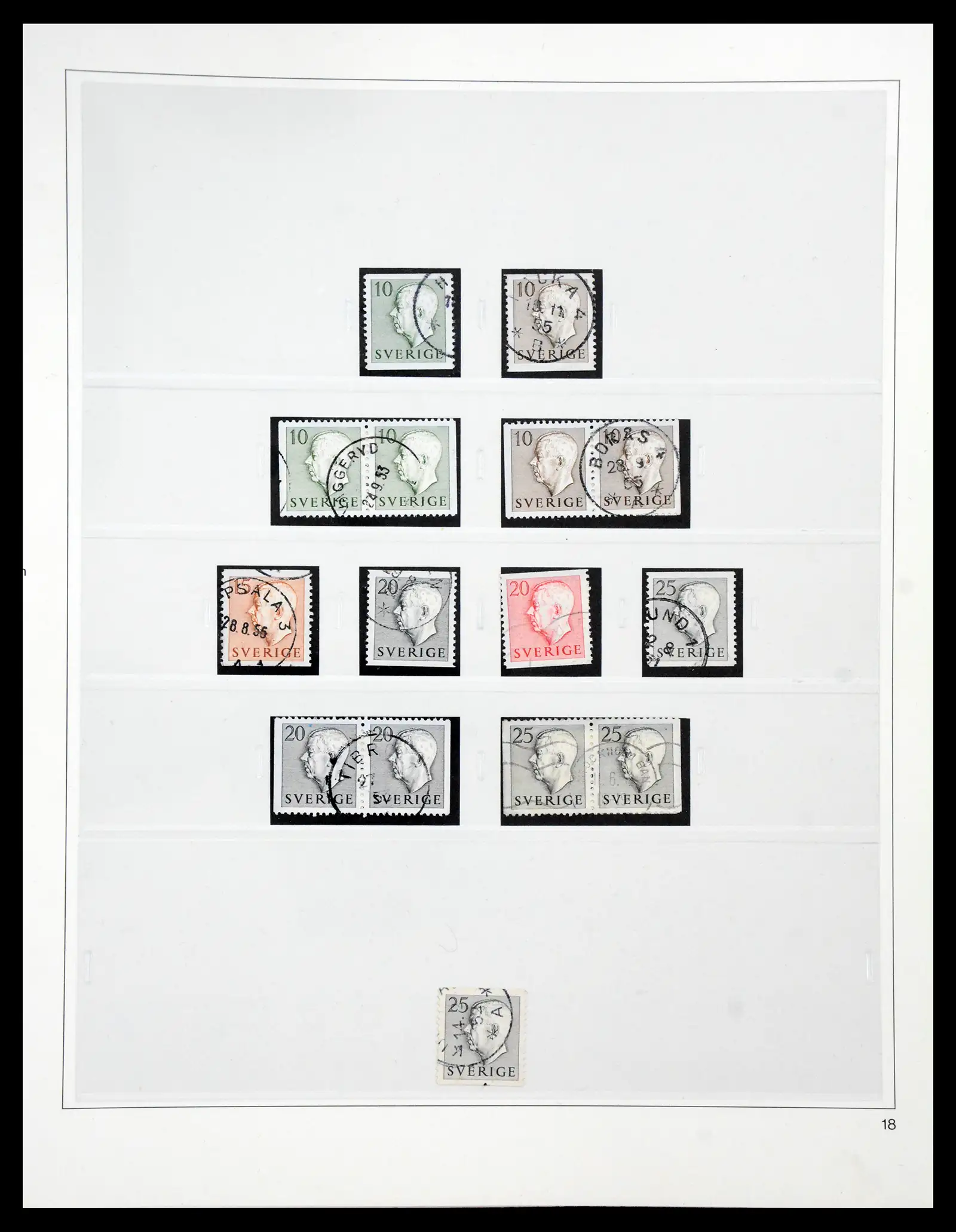 40366 0037 - Stamp collection 40366 Sweden 1855-2009.