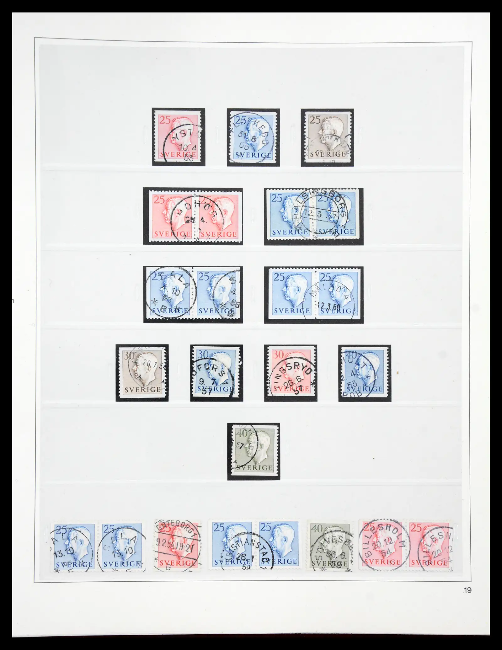 40366 0038 - Stamp collection 40366 Sweden 1855-2009.