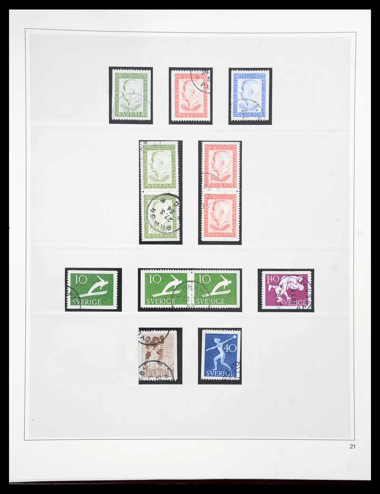 40366 0040 - Stamp collection 40366 Sweden 1855-2009.