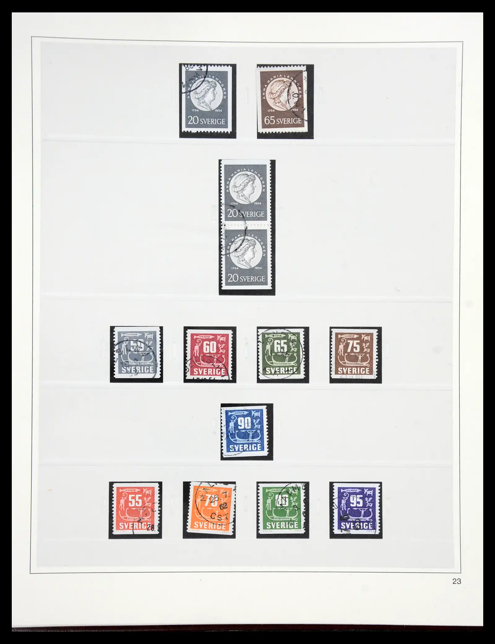 40366 0042 - Stamp collection 40366 Sweden 1855-2009.