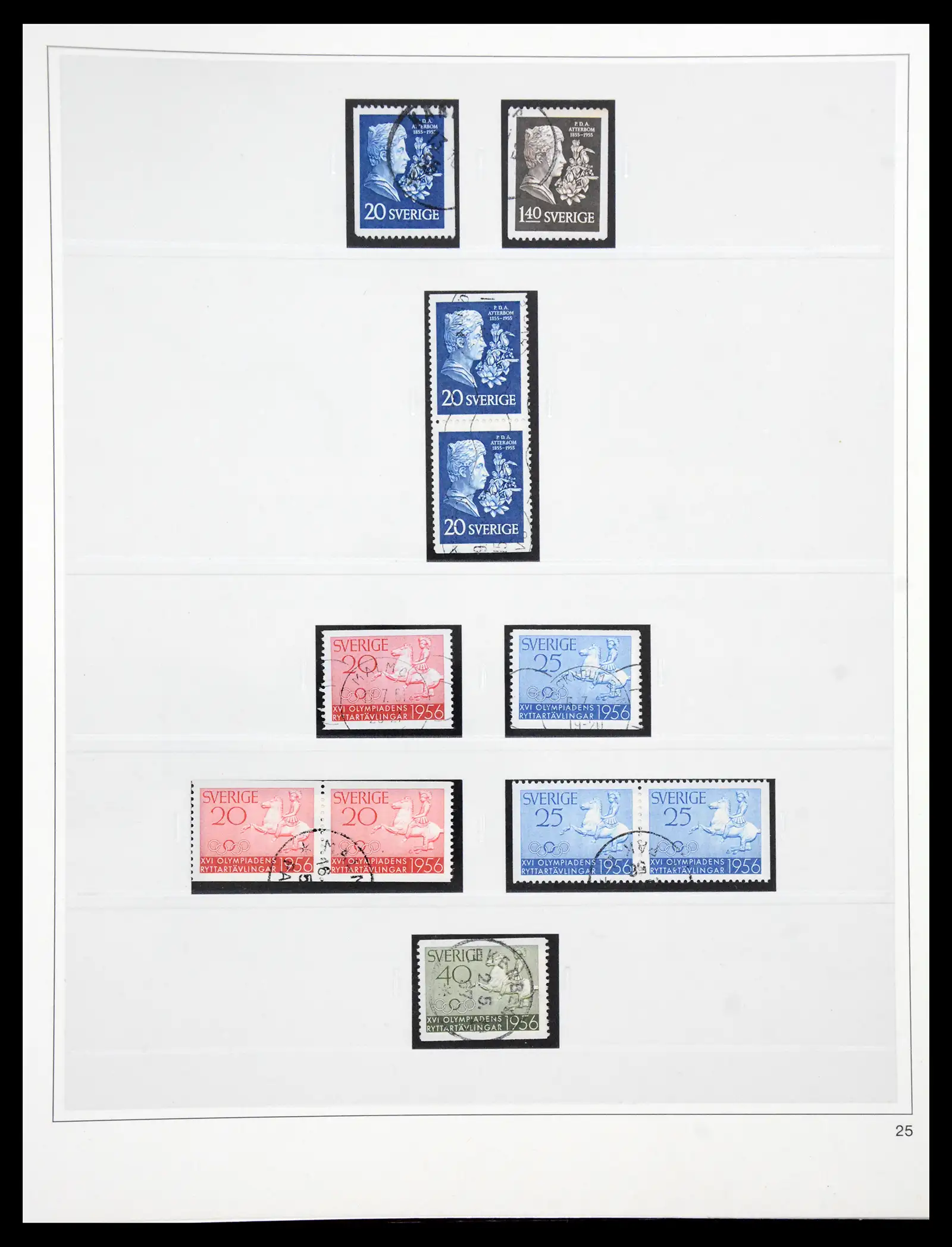 40366 0051 - Stamp collection 40366 Sweden 1855-2009.