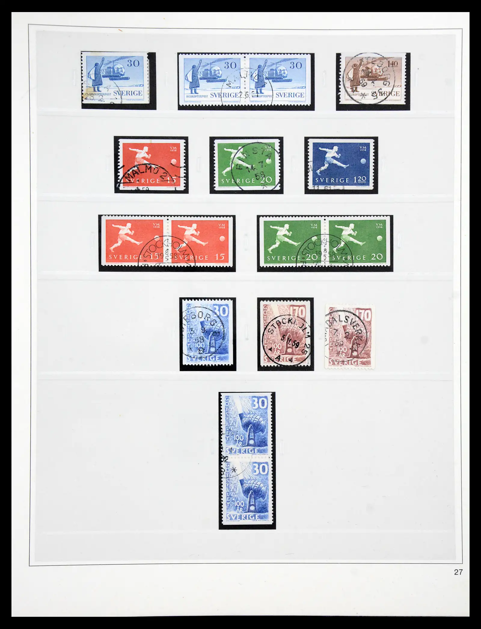 40366 0053 - Stamp collection 40366 Sweden 1855-2009.