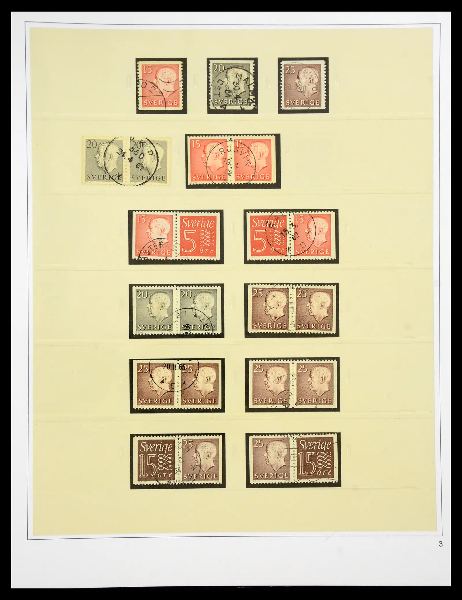 40366 0058 - Stamp collection 40366 Sweden 1855-2009.