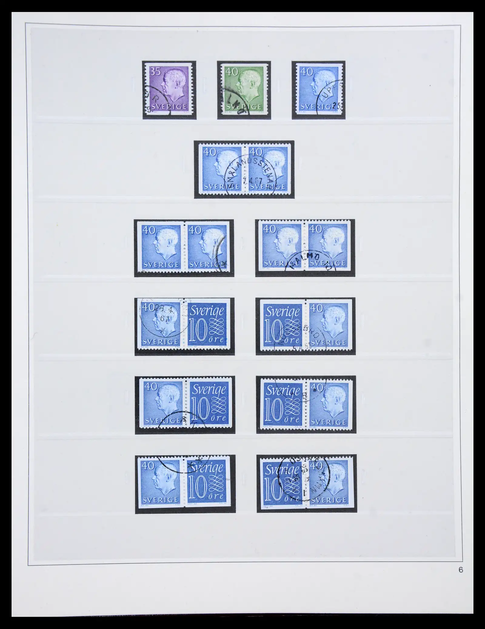 40366 0061 - Stamp collection 40366 Sweden 1855-2009.