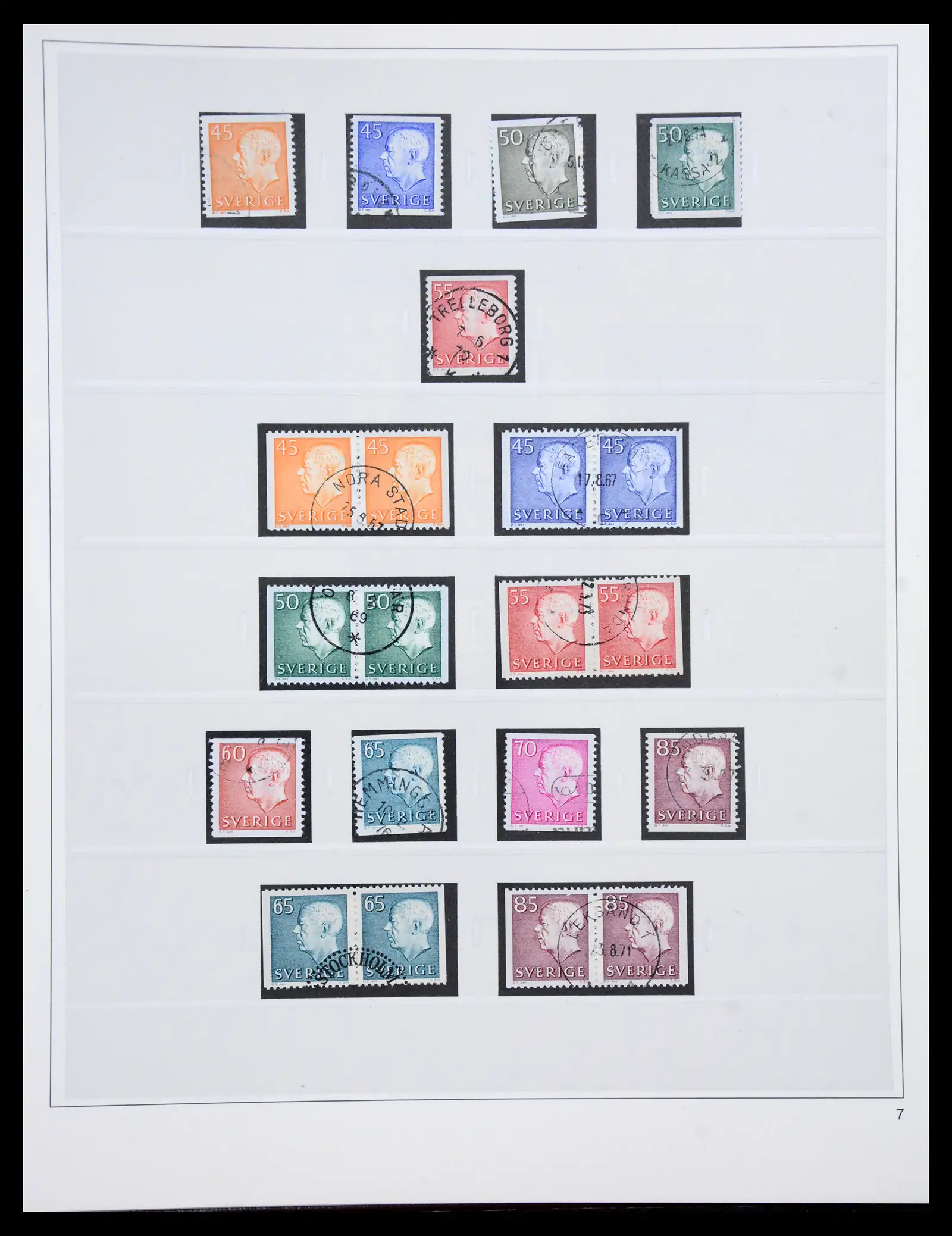 40366 0062 - Stamp collection 40366 Sweden 1855-2009.