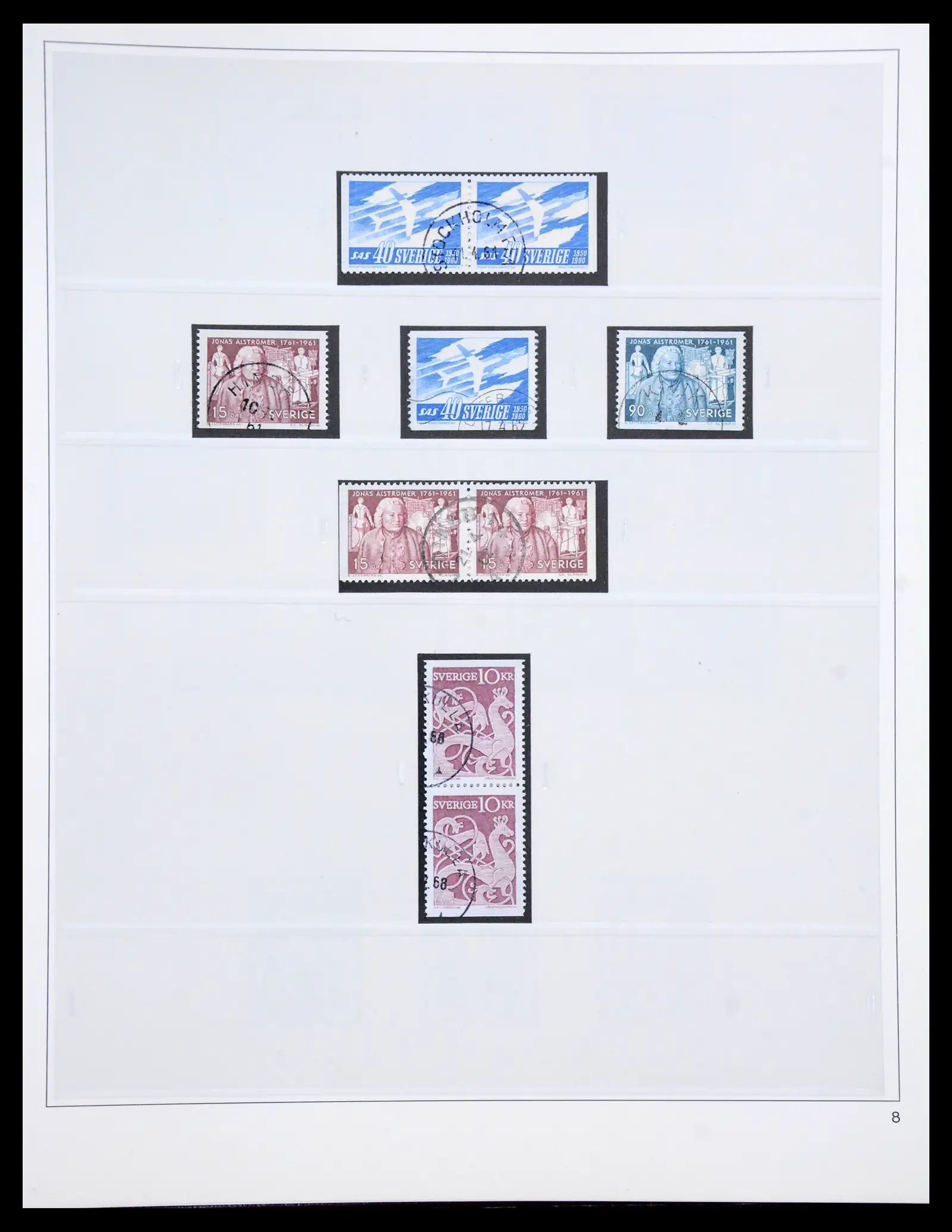 40366 0063 - Stamp collection 40366 Sweden 1855-2009.