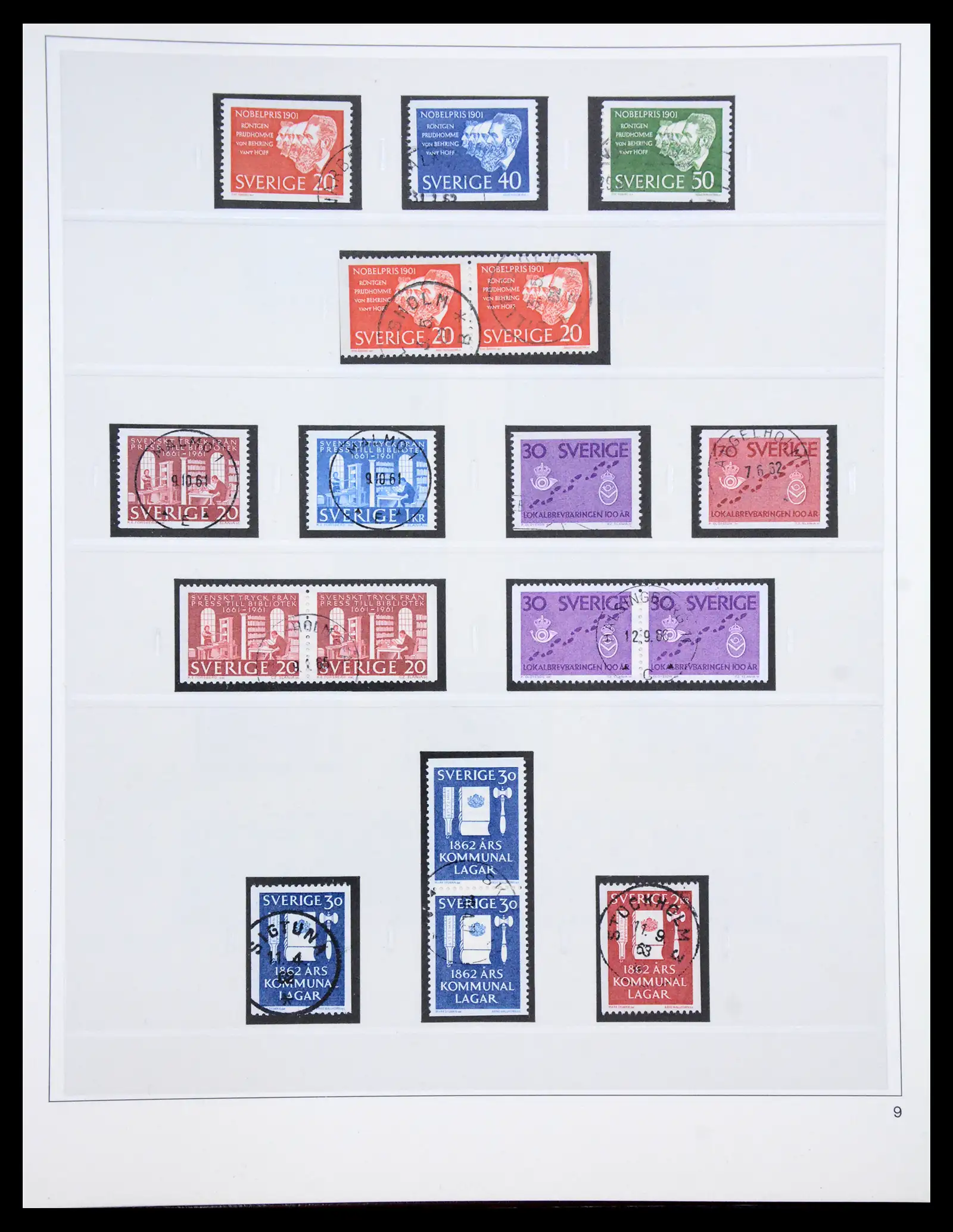 40366 0064 - Stamp collection 40366 Sweden 1855-2009.