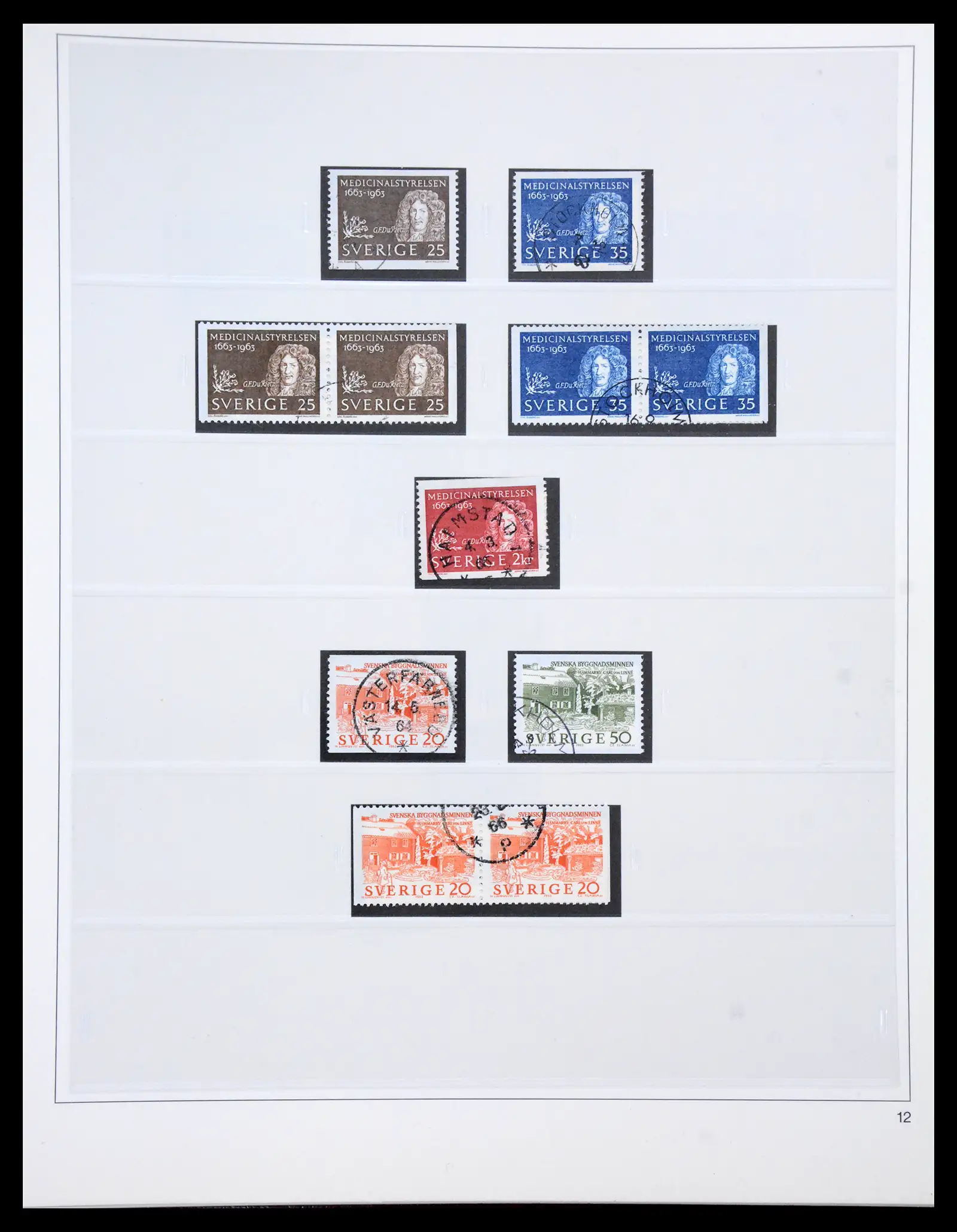 40366 0067 - Stamp collection 40366 Sweden 1855-2009.