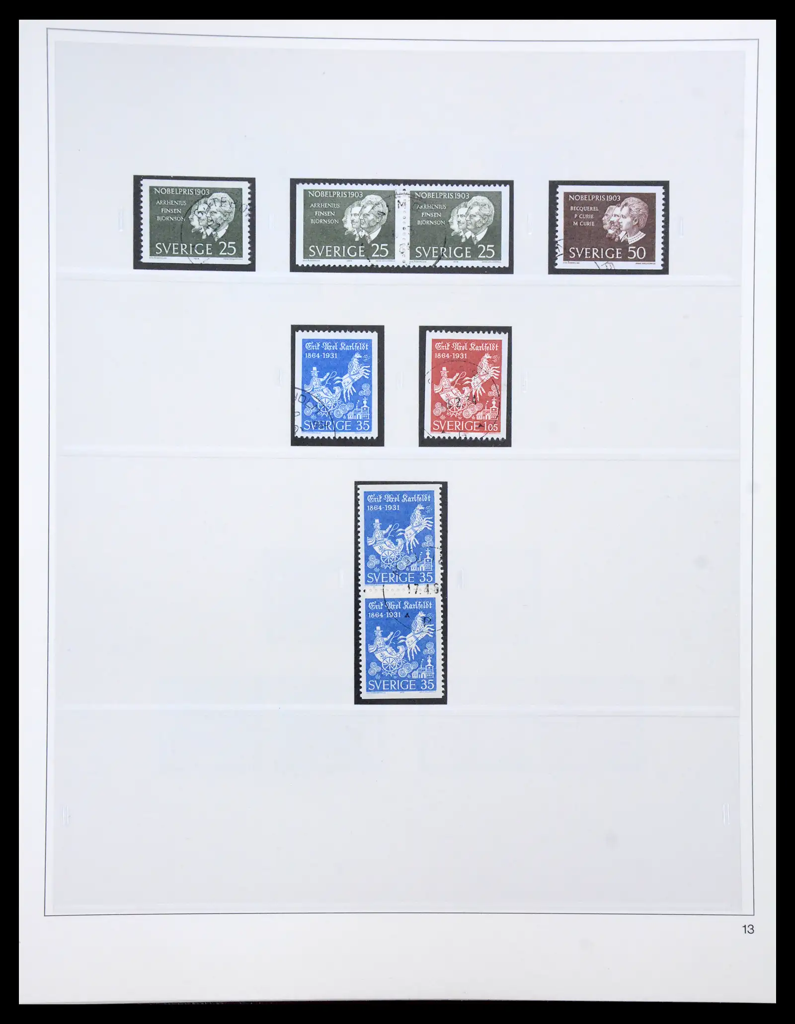 40366 0068 - Stamp collection 40366 Sweden 1855-2009.