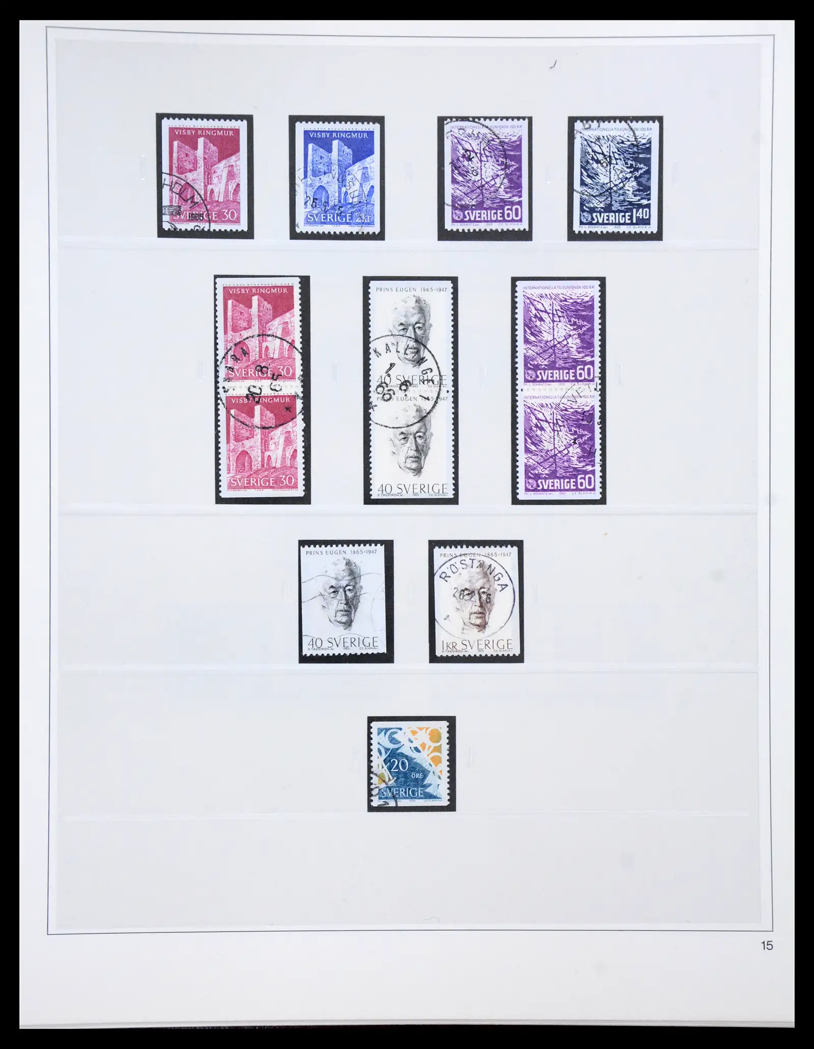40366 0070 - Stamp collection 40366 Sweden 1855-2009.