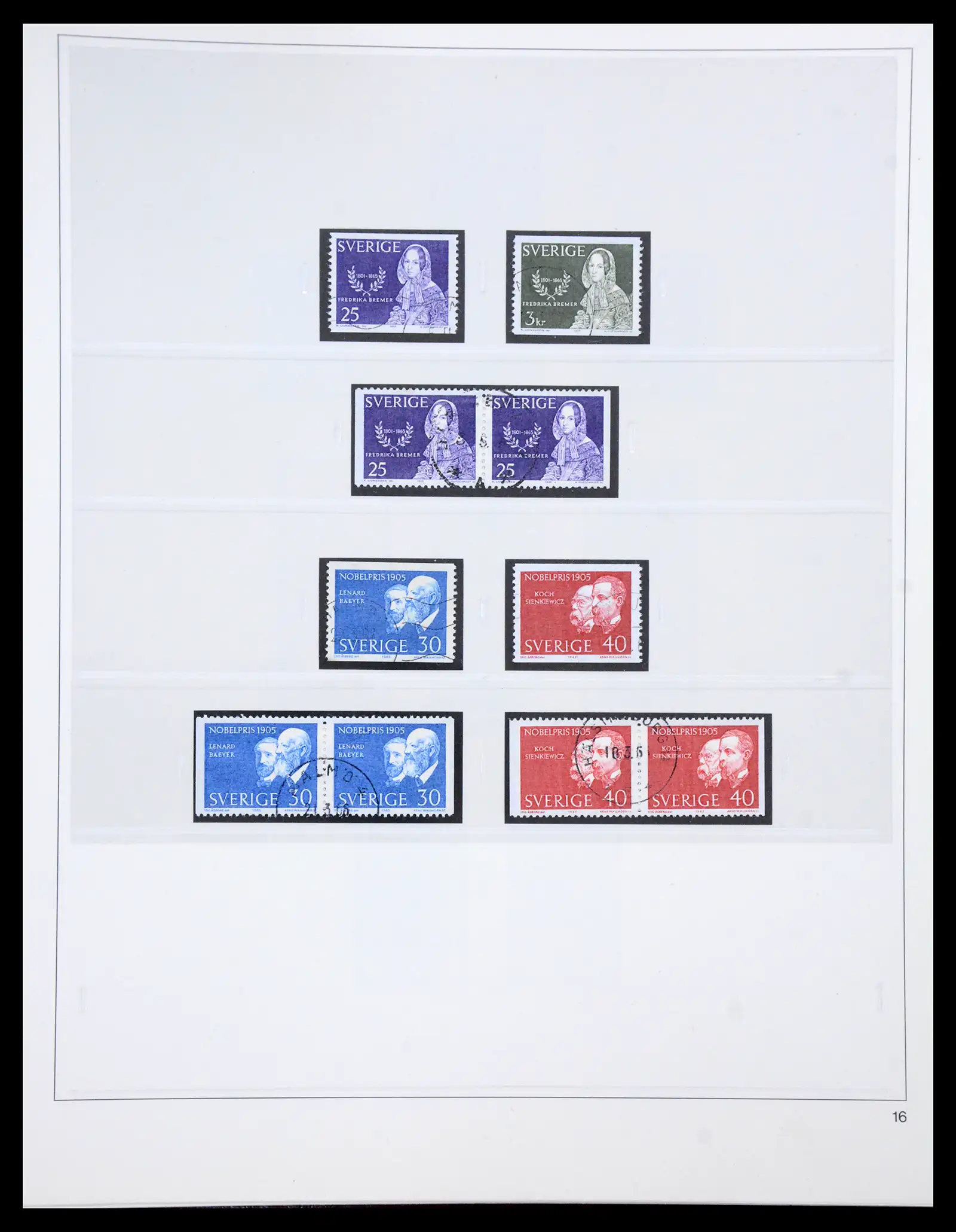 40366 0071 - Stamp collection 40366 Sweden 1855-2009.