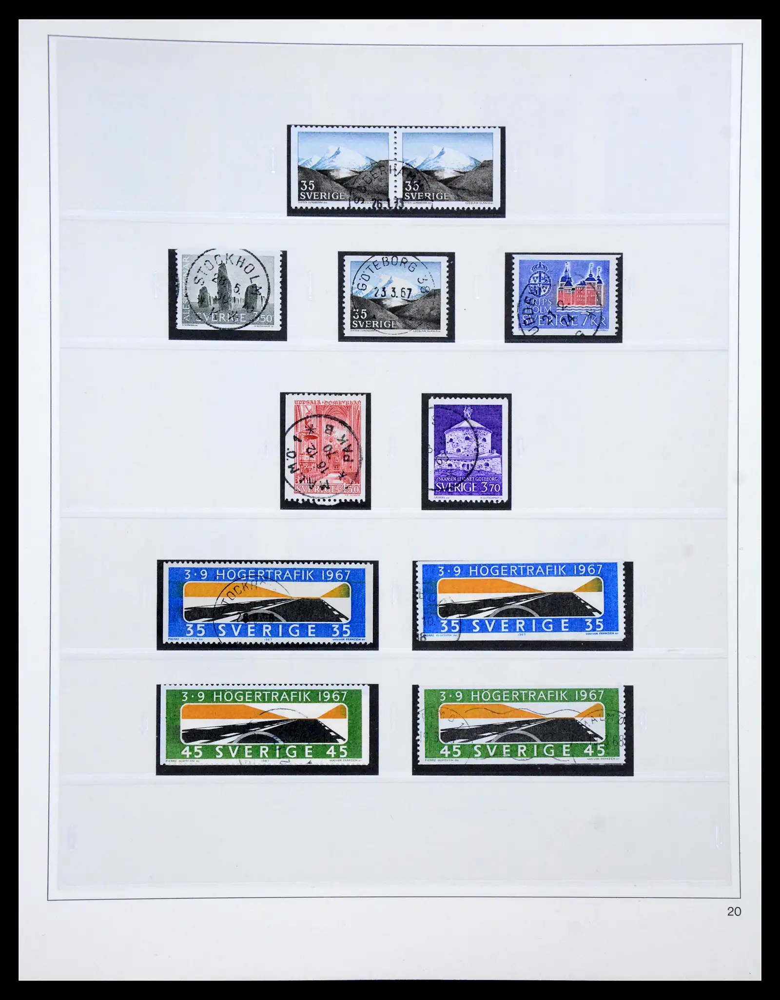 40366 0075 - Stamp collection 40366 Sweden 1855-2009.