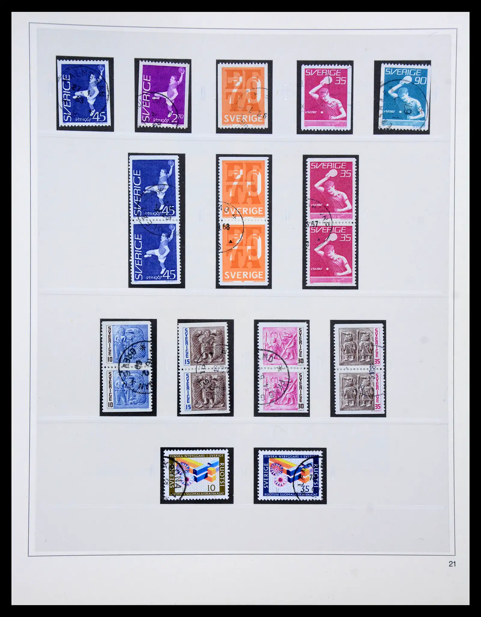 40366 0076 - Stamp collection 40366 Sweden 1855-2009.