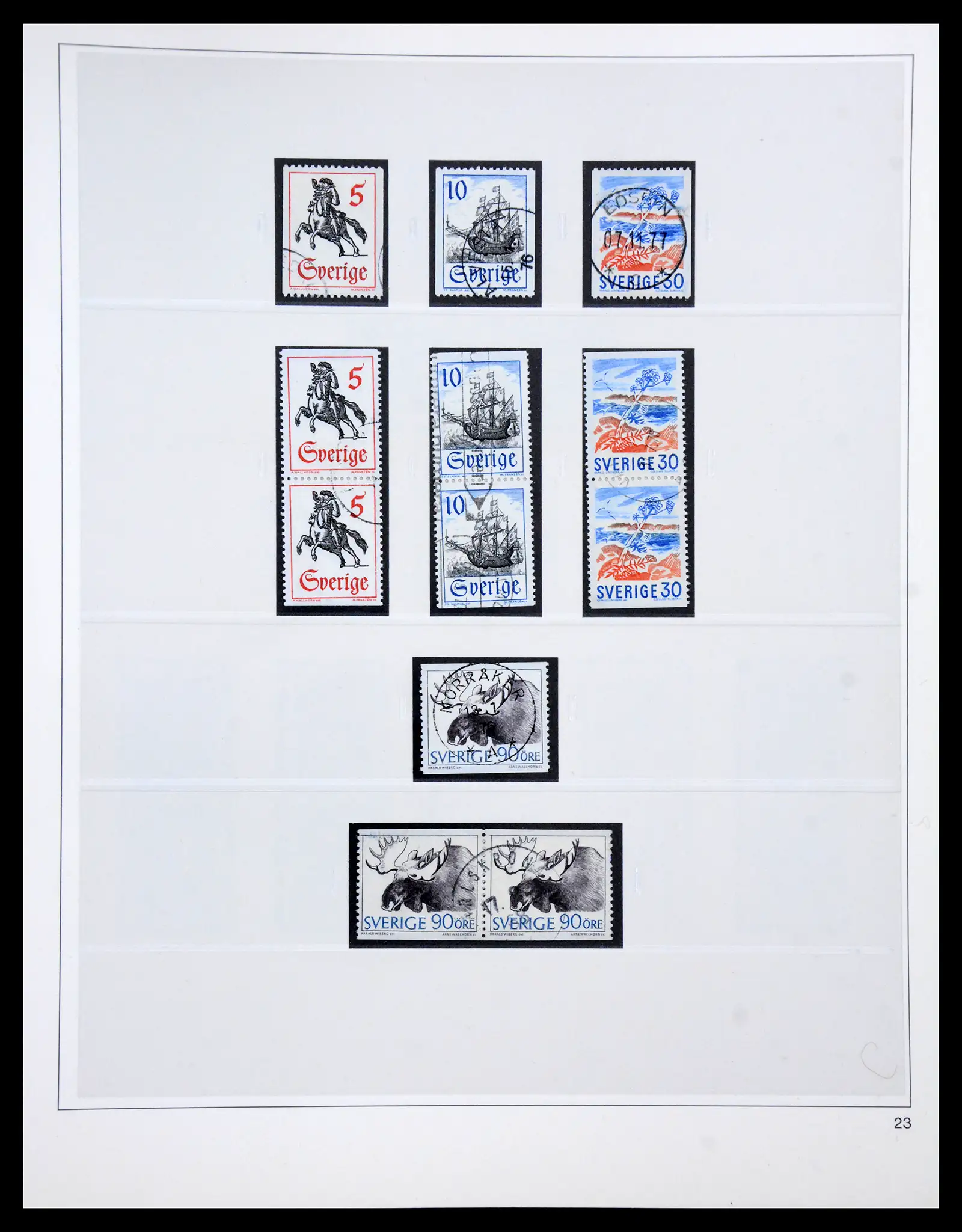40366 0078 - Stamp collection 40366 Sweden 1855-2009.