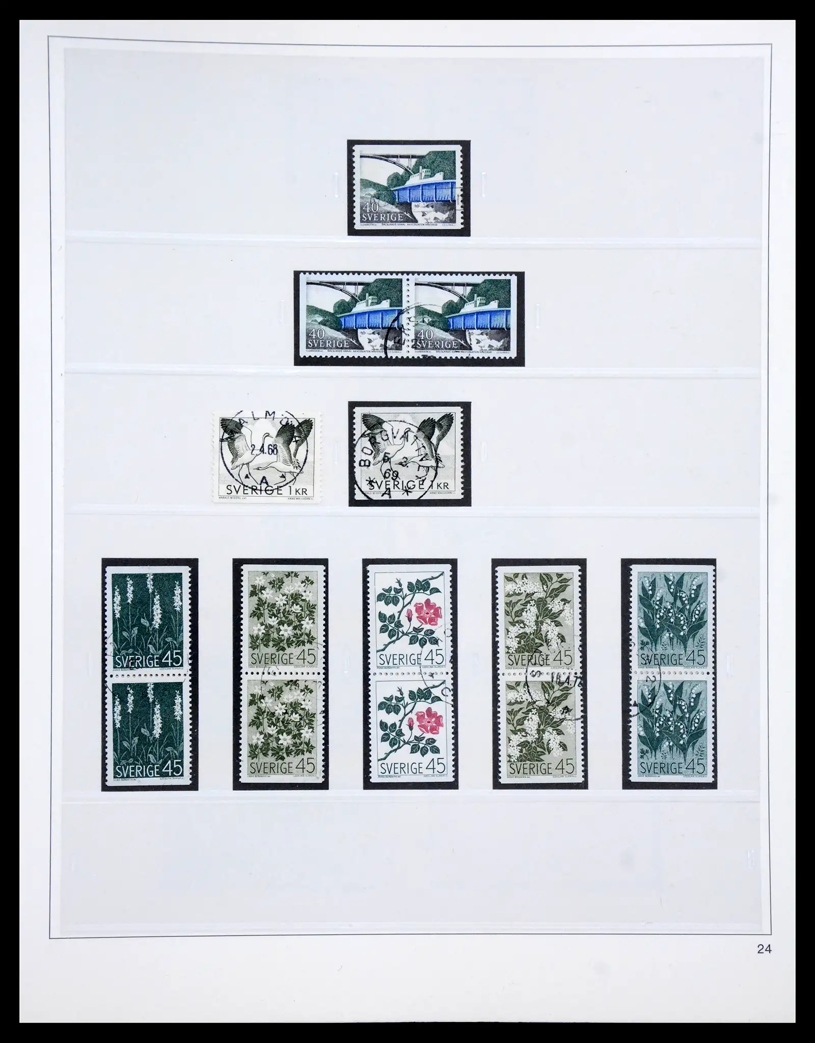 40366 0079 - Stamp collection 40366 Sweden 1855-2009.