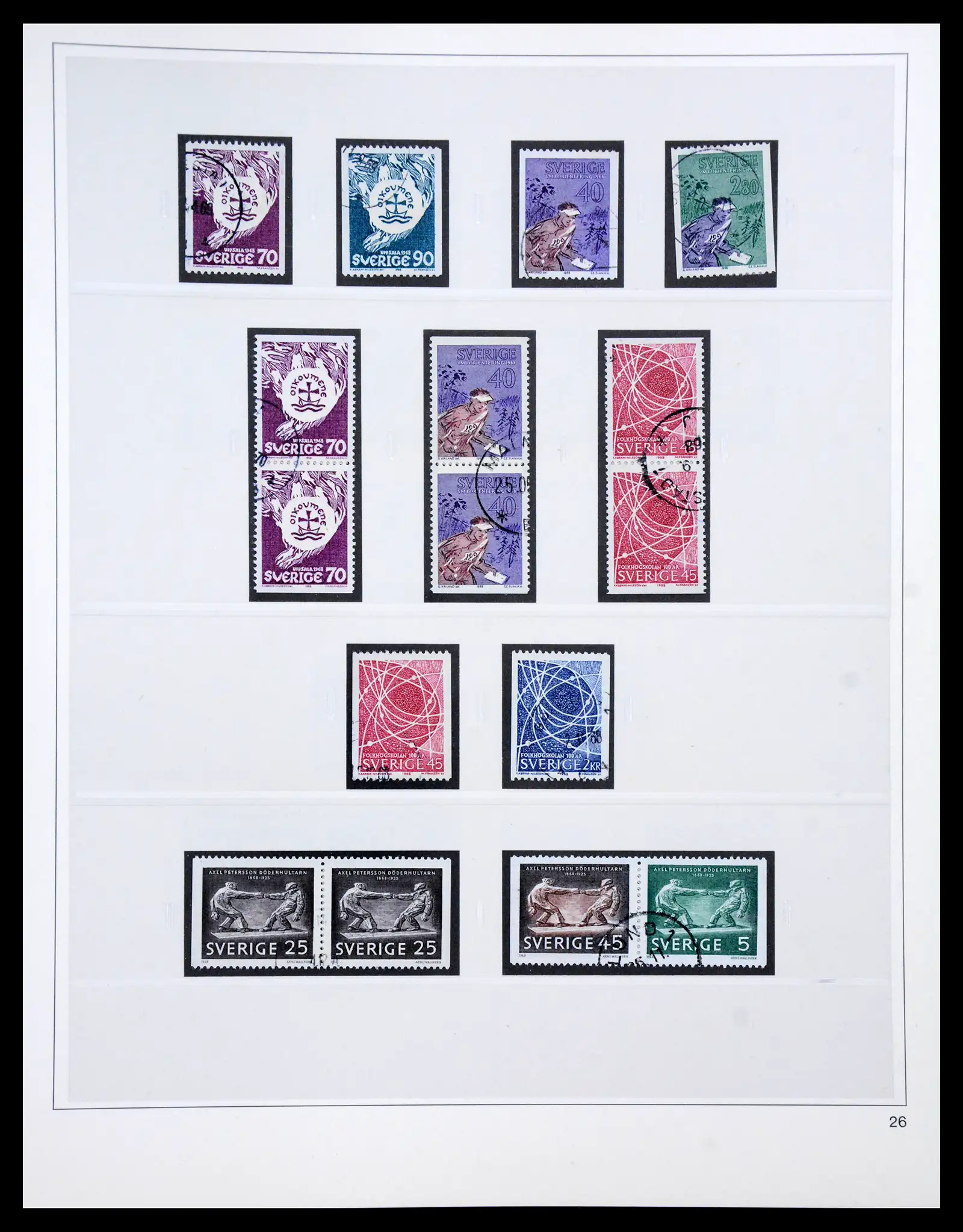 40366 0081 - Stamp collection 40366 Sweden 1855-2009.