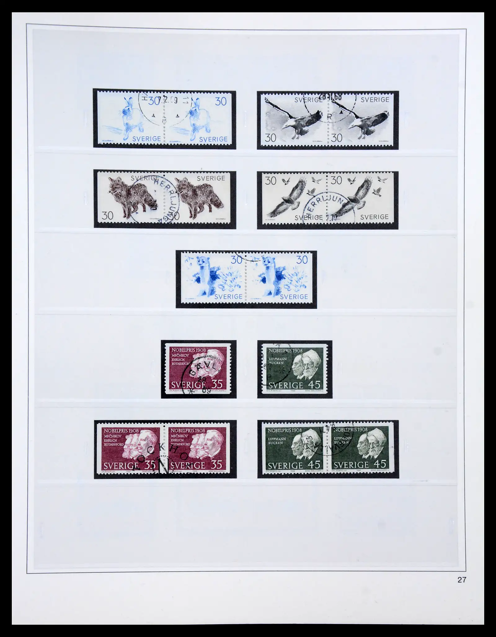 40366 0082 - Stamp collection 40366 Sweden 1855-2009.