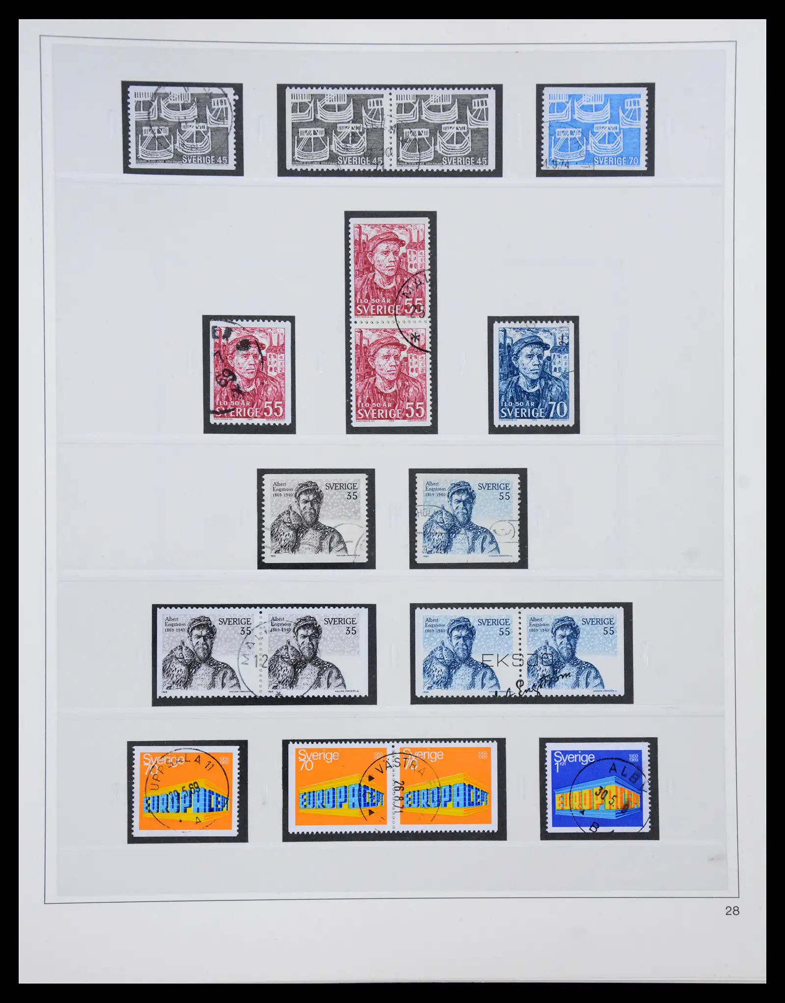 40366 0083 - Stamp collection 40366 Sweden 1855-2009.
