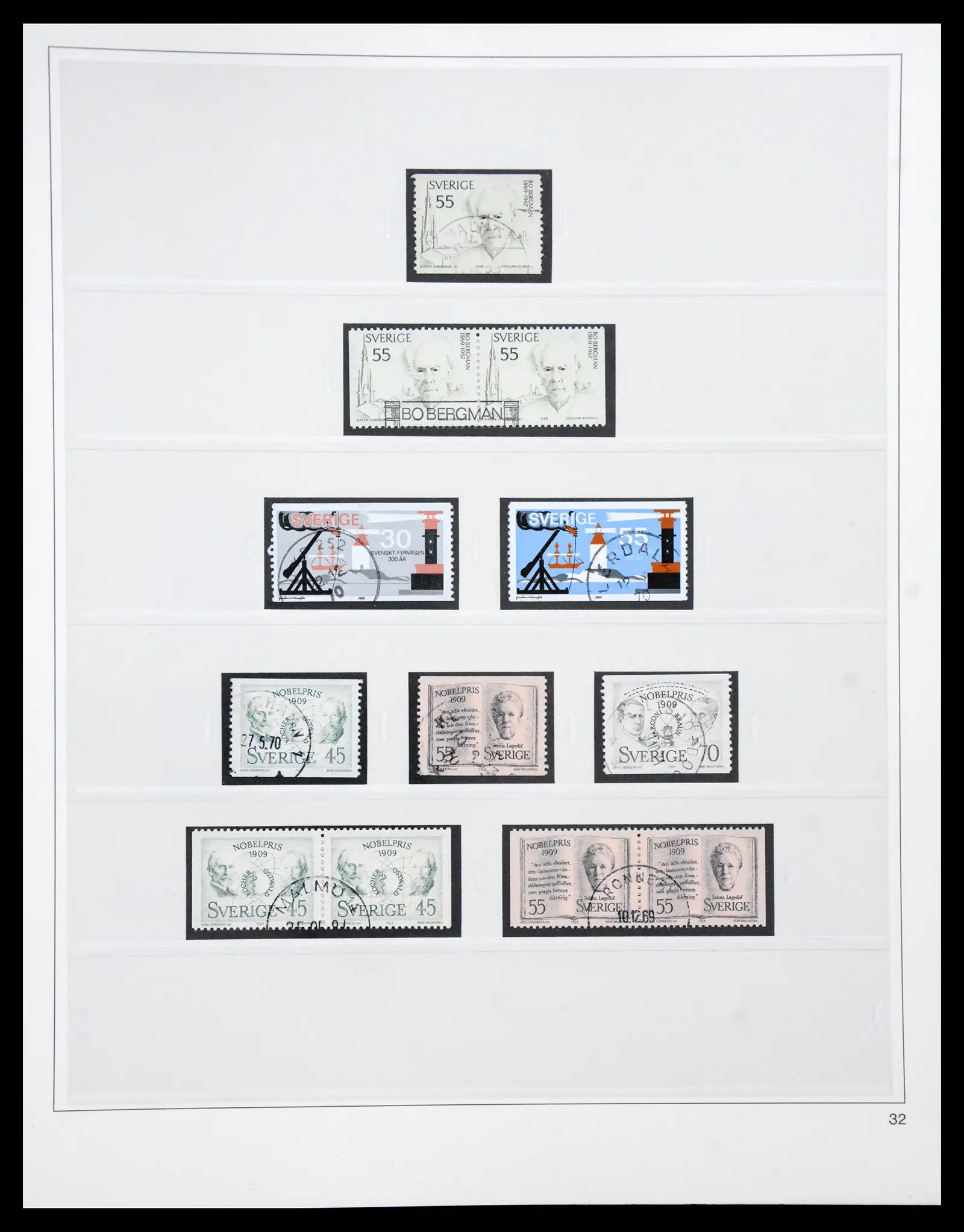 40366 0087 - Stamp collection 40366 Sweden 1855-2009.