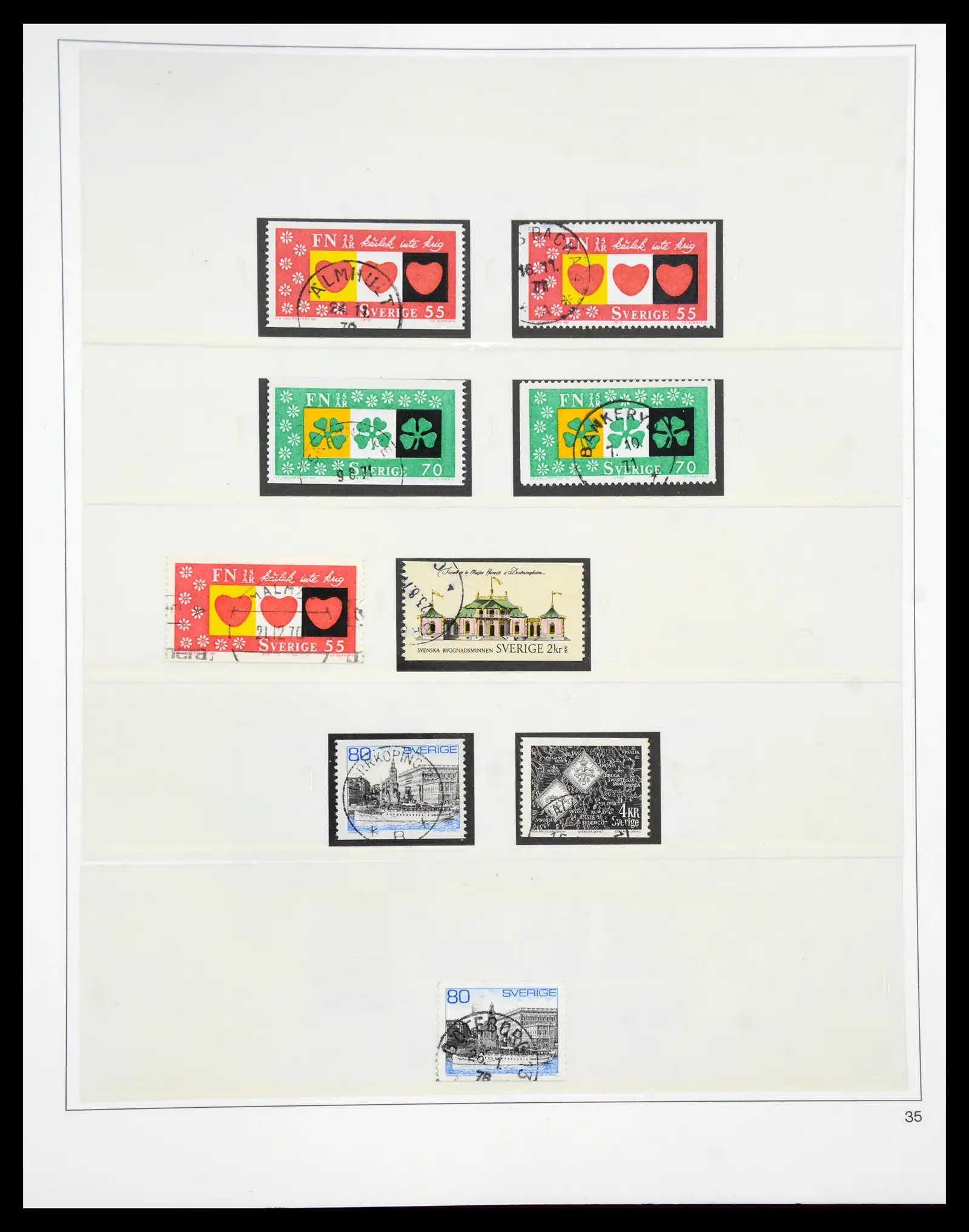 40366 0090 - Stamp collection 40366 Sweden 1855-2009.