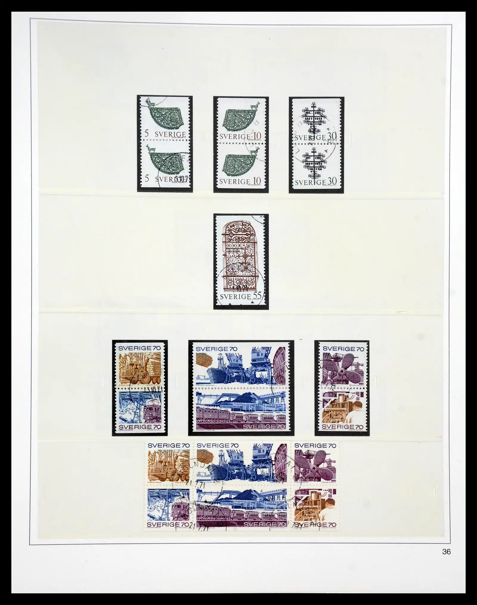 40366 0091 - Stamp collection 40366 Sweden 1855-2009.