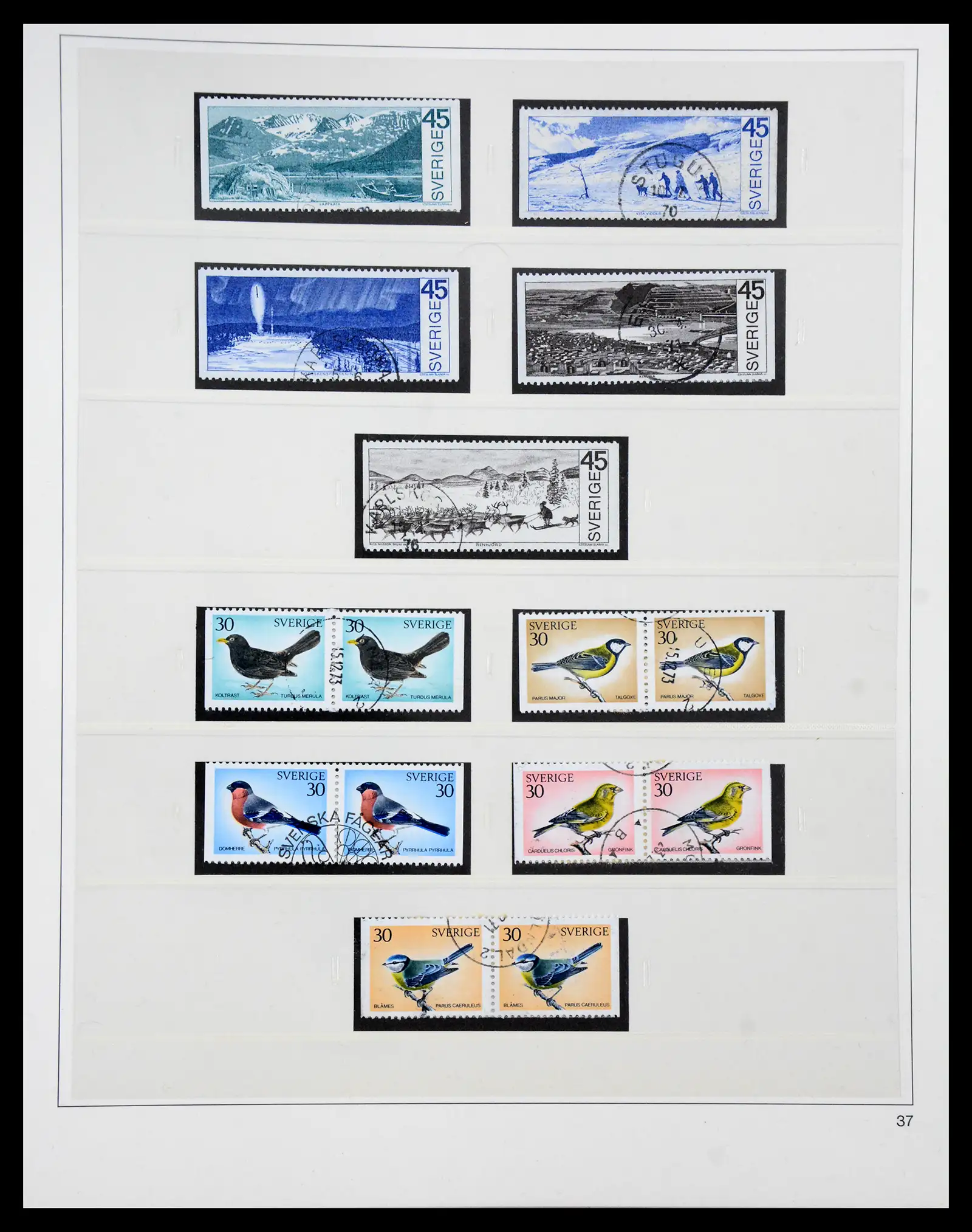 40366 0092 - Stamp collection 40366 Sweden 1855-2009.