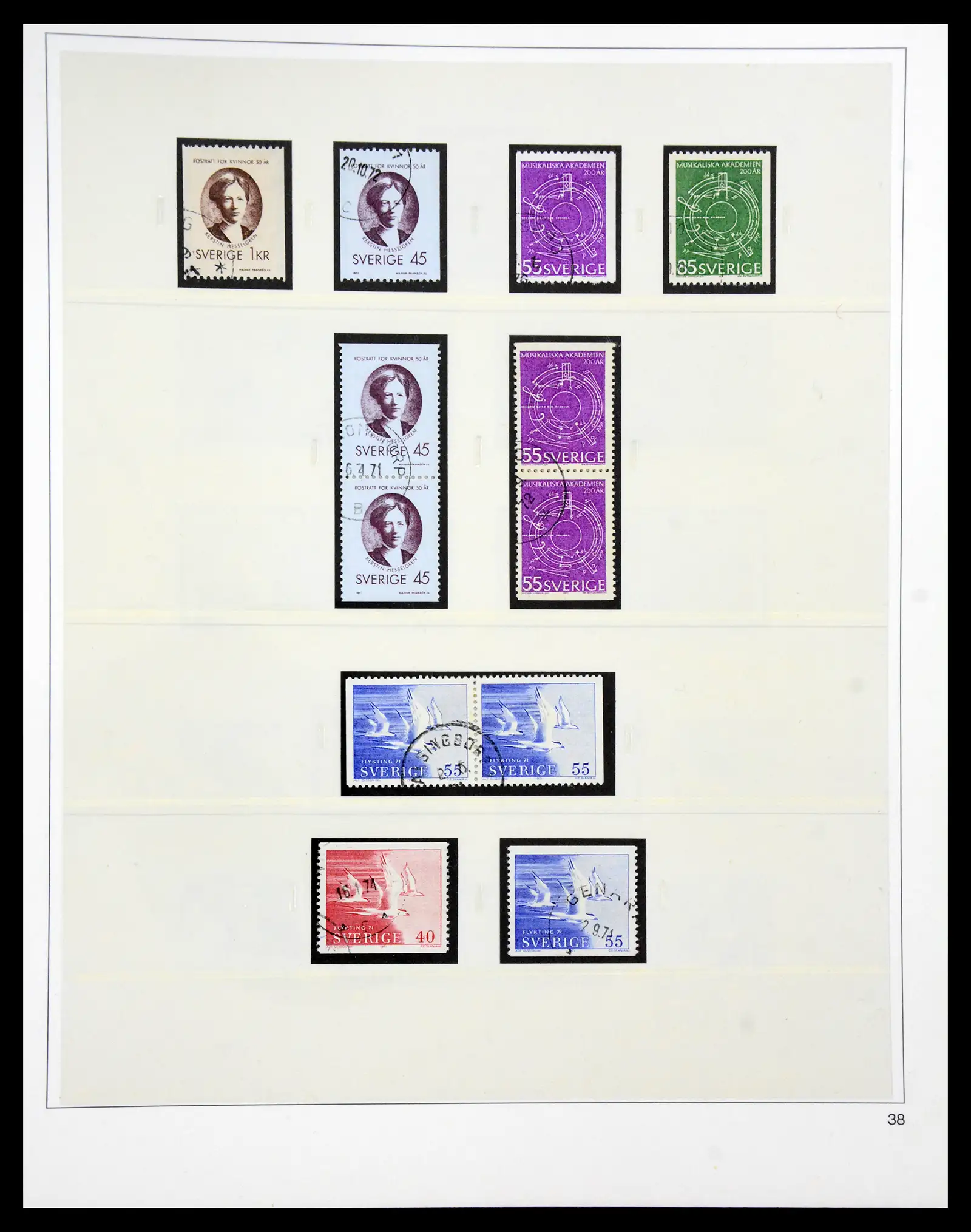 40366 0093 - Stamp collection 40366 Sweden 1855-2009.