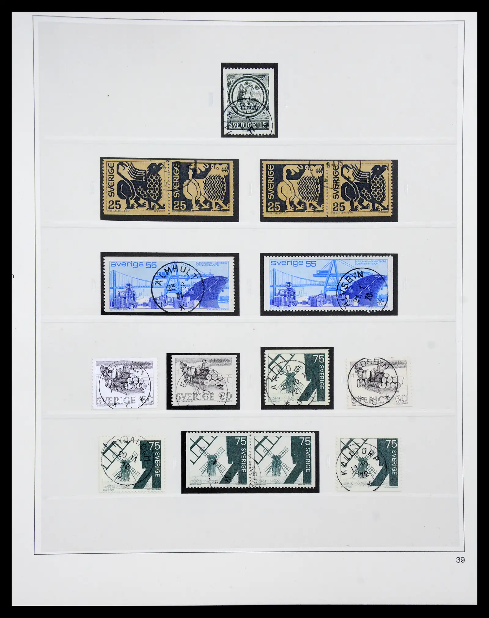 40366 0094 - Stamp collection 40366 Sweden 1855-2009.