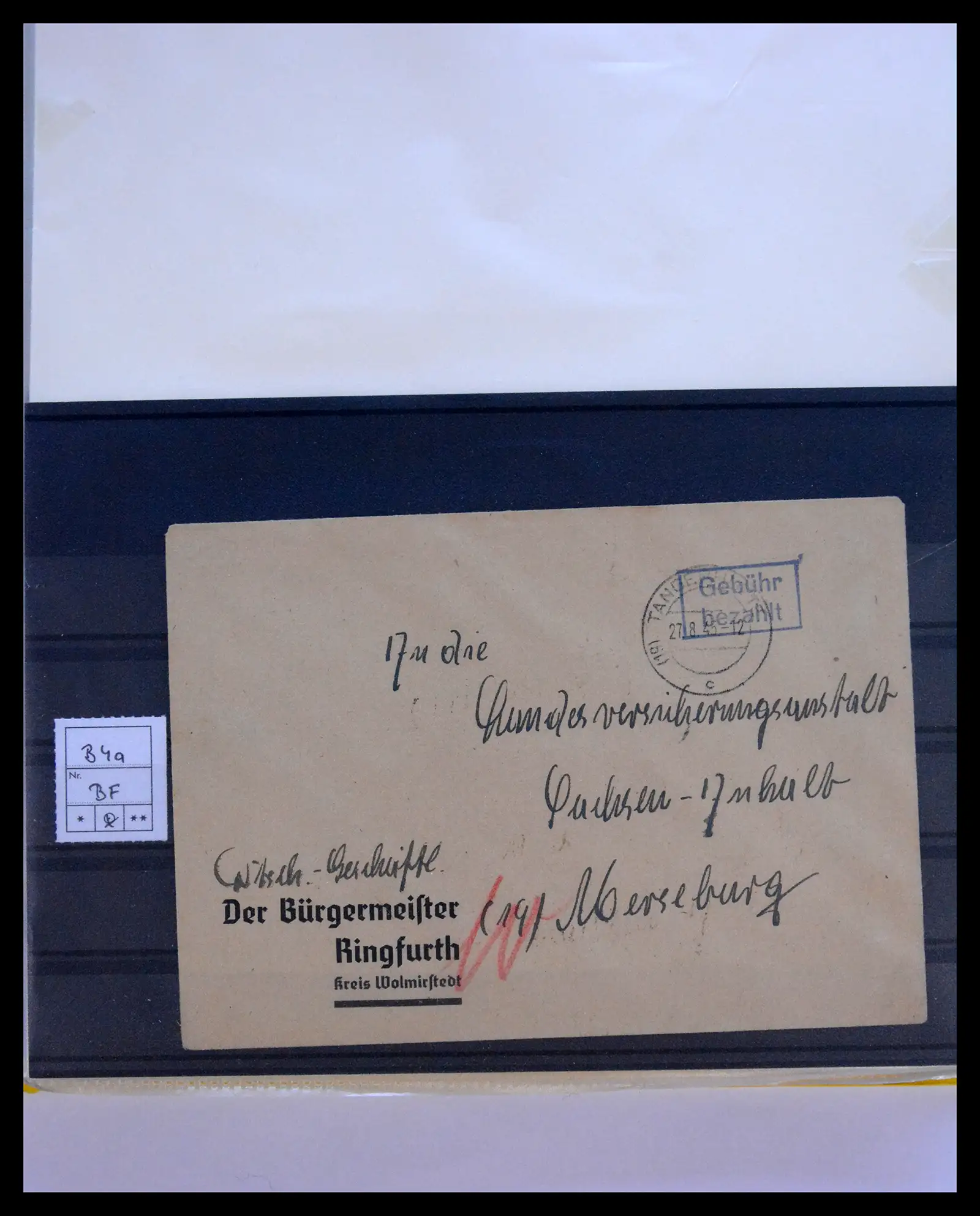 40367 0077 - Stamp collection 40367 Germany covers 1870-1960.