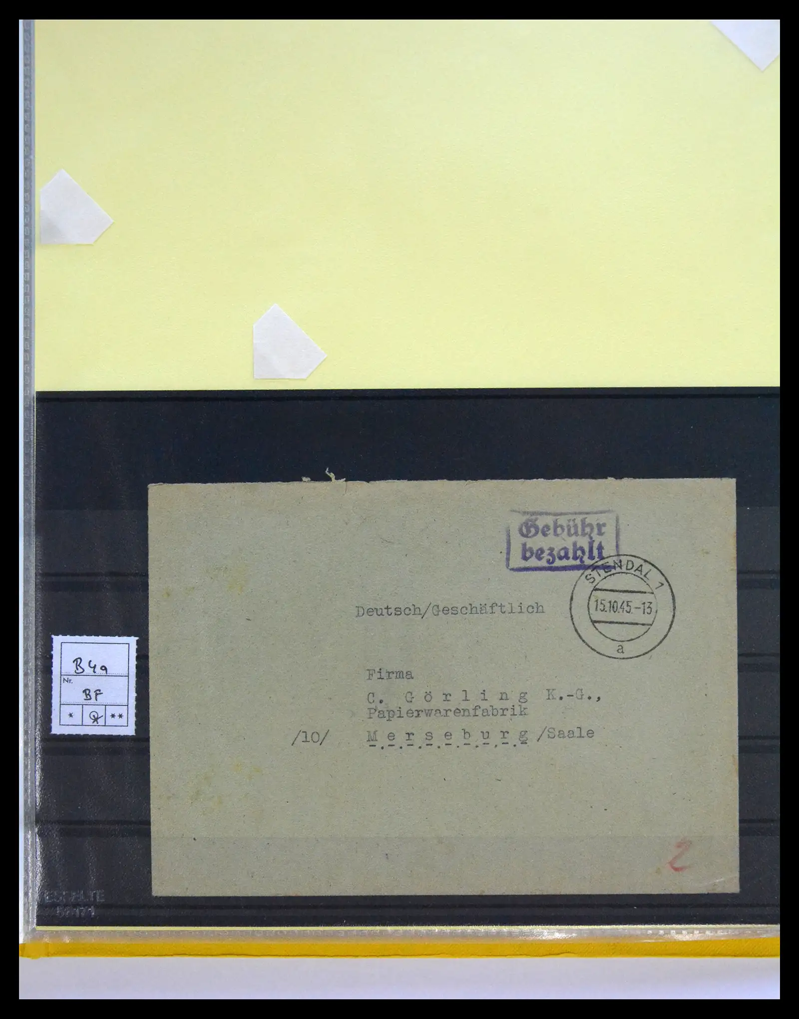 40367 0087 - Stamp collection 40367 Germany covers 1870-1960.
