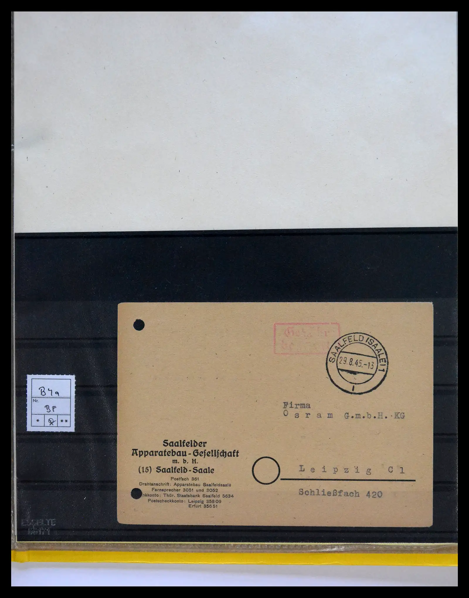 40367 0093 - Stamp collection 40367 Germany covers 1870-1960.