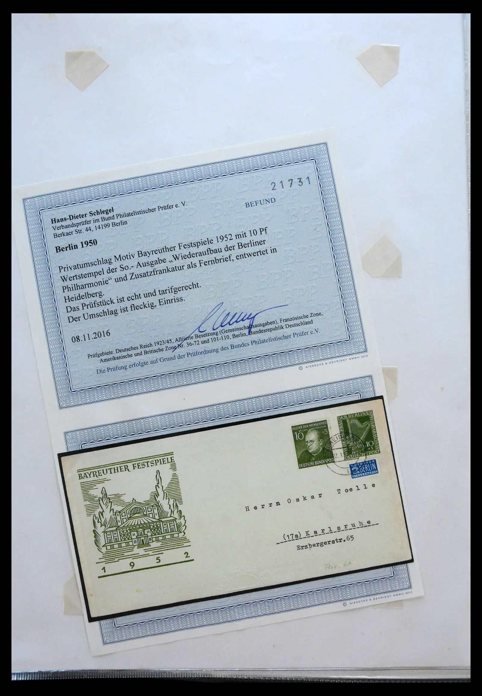 40367 0096 - Stamp collection 40367 Germany covers 1870-1960.