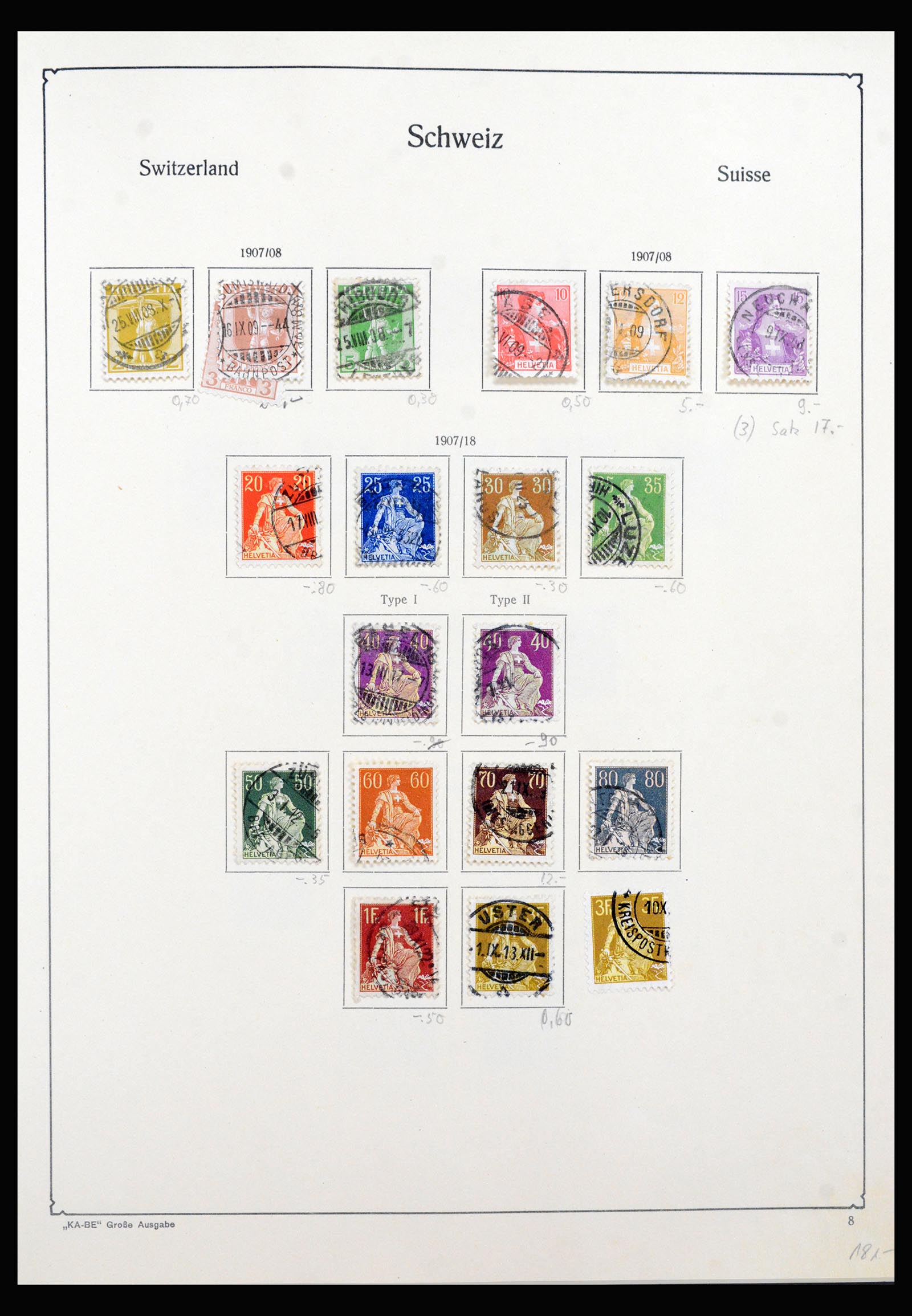 40369 0008 - Postzegel verzameling 40369 Zwitserland 1850-2004.
