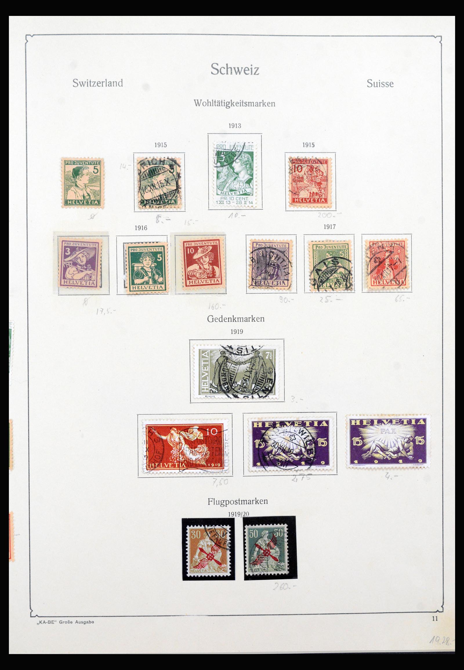 40369 0011 - Postzegel verzameling 40369 Zwitserland 1850-2004.
