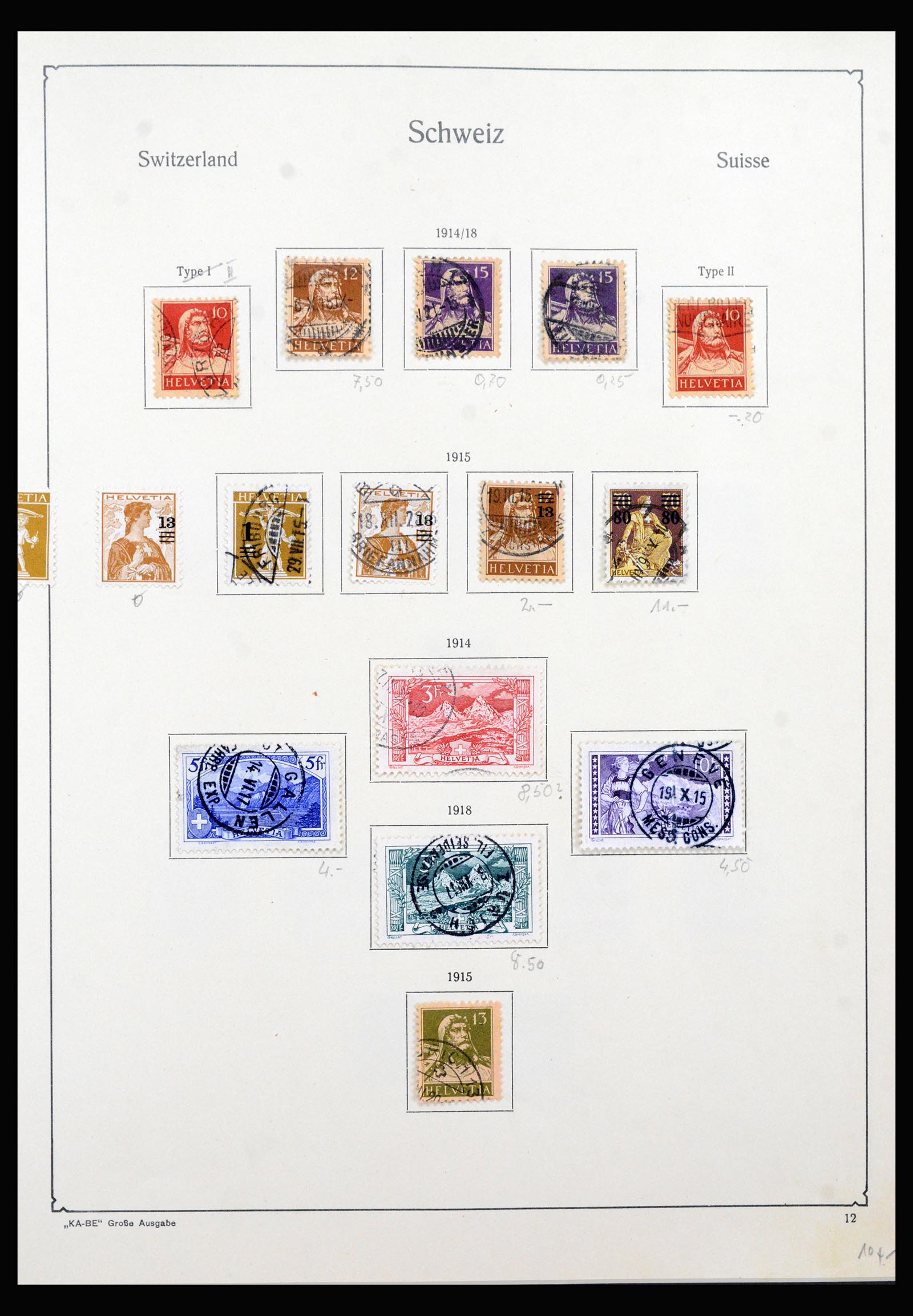 40369 0012 - Postzegel verzameling 40369 Zwitserland 1850-2004.
