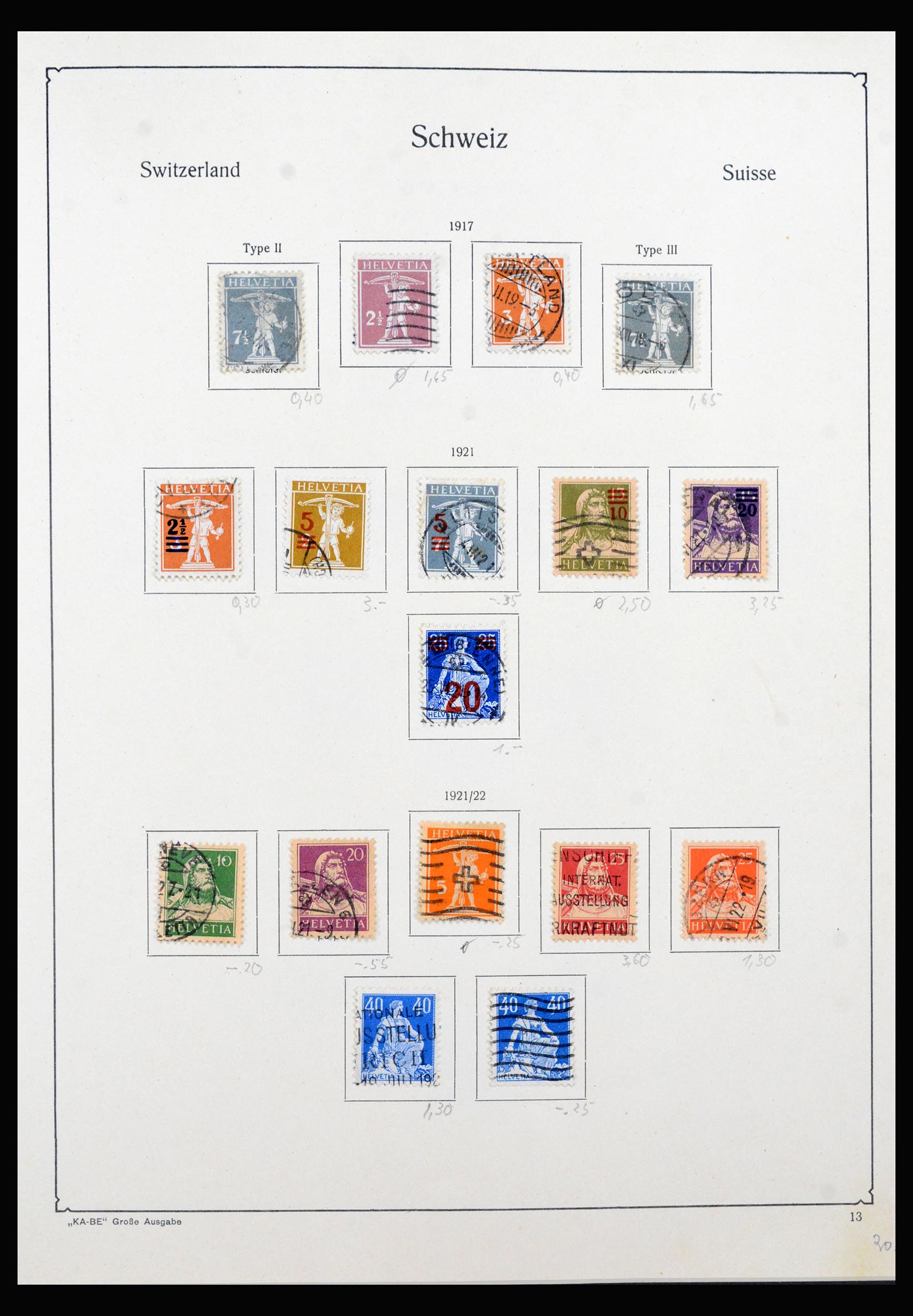 40369 0013 - Postzegel verzameling 40369 Zwitserland 1850-2004.